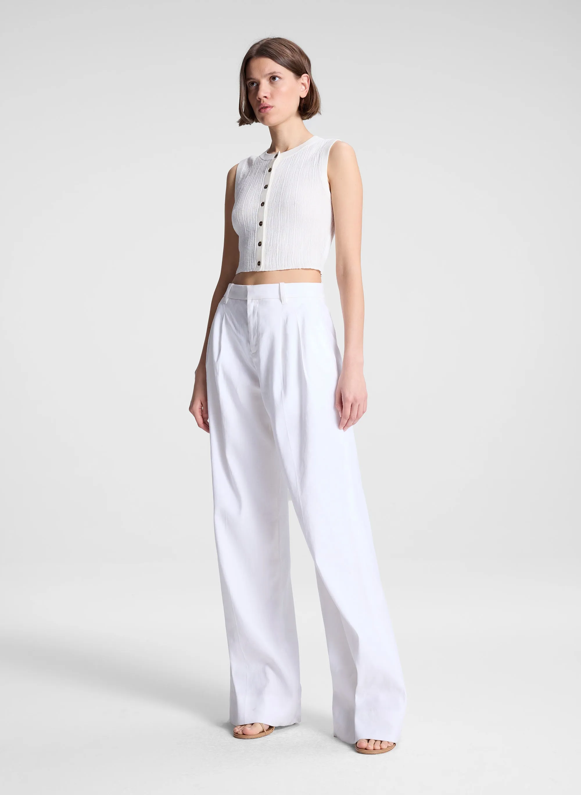 Lottie Fine Cotton Cropped Top sold by A.L.C. product image thumbnail 4
