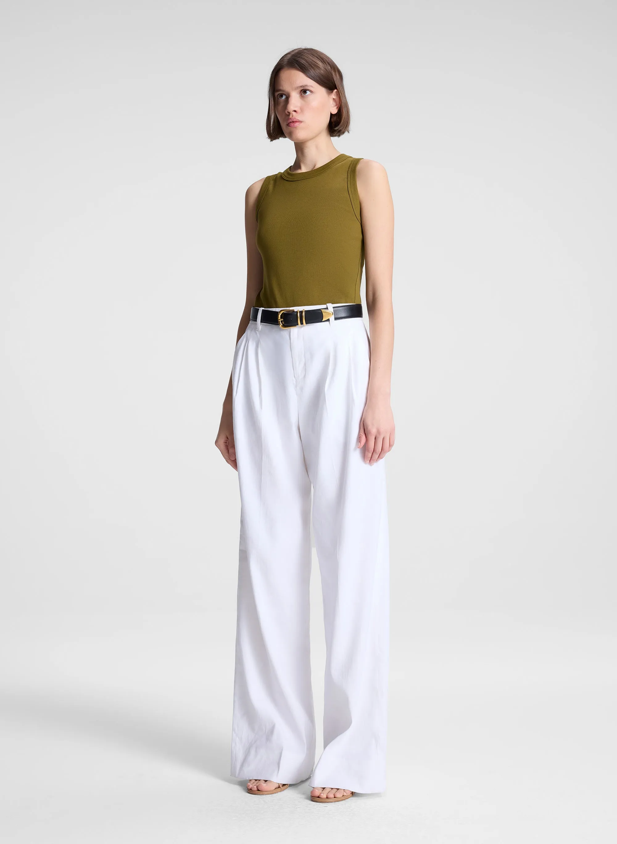 Hadley Cotton Rib Tank sold by A.L.C. product image thumbnail 4