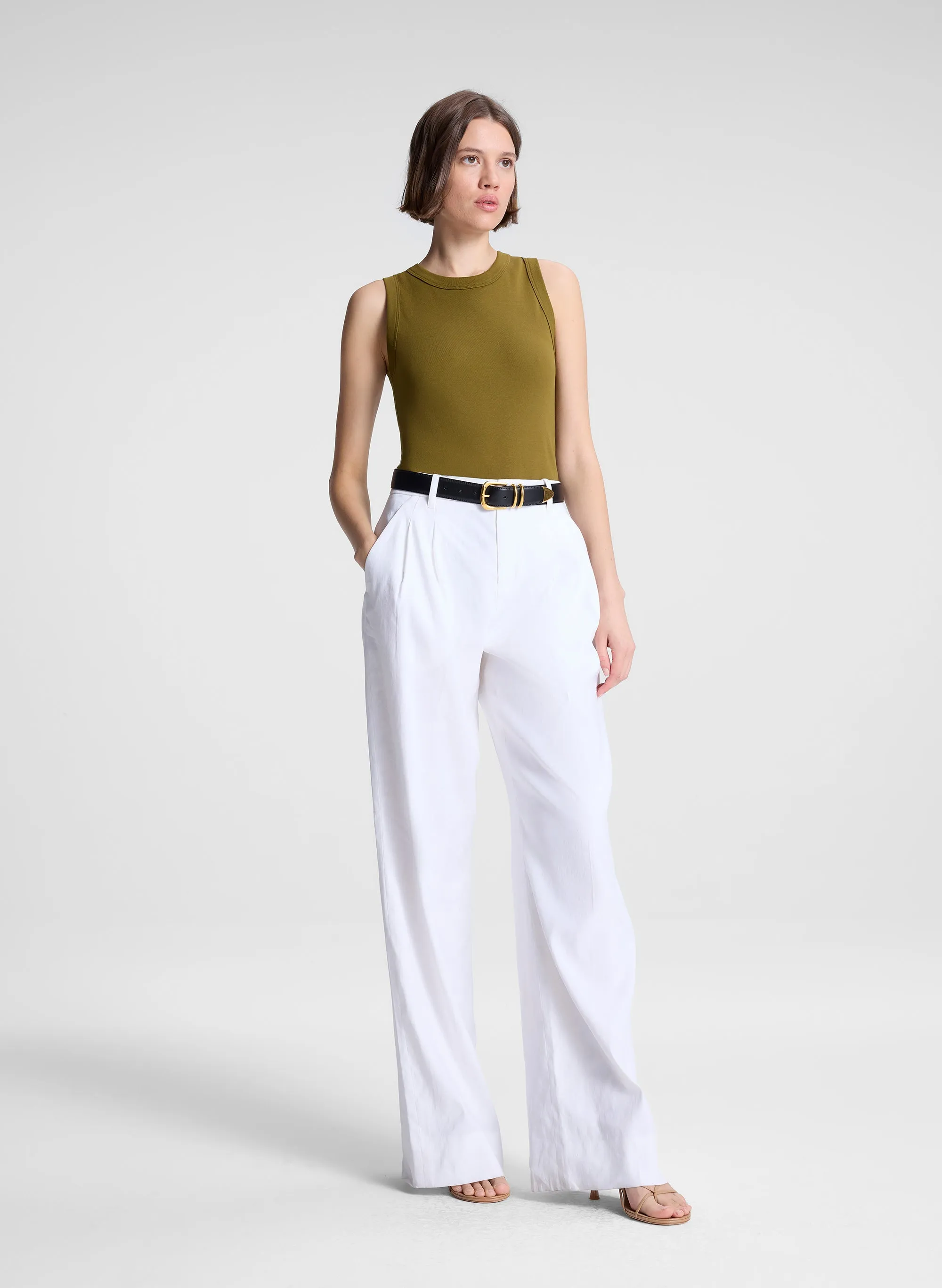 Hadley Cotton Rib Tank sold by A.L.C. product image thumbnail 3