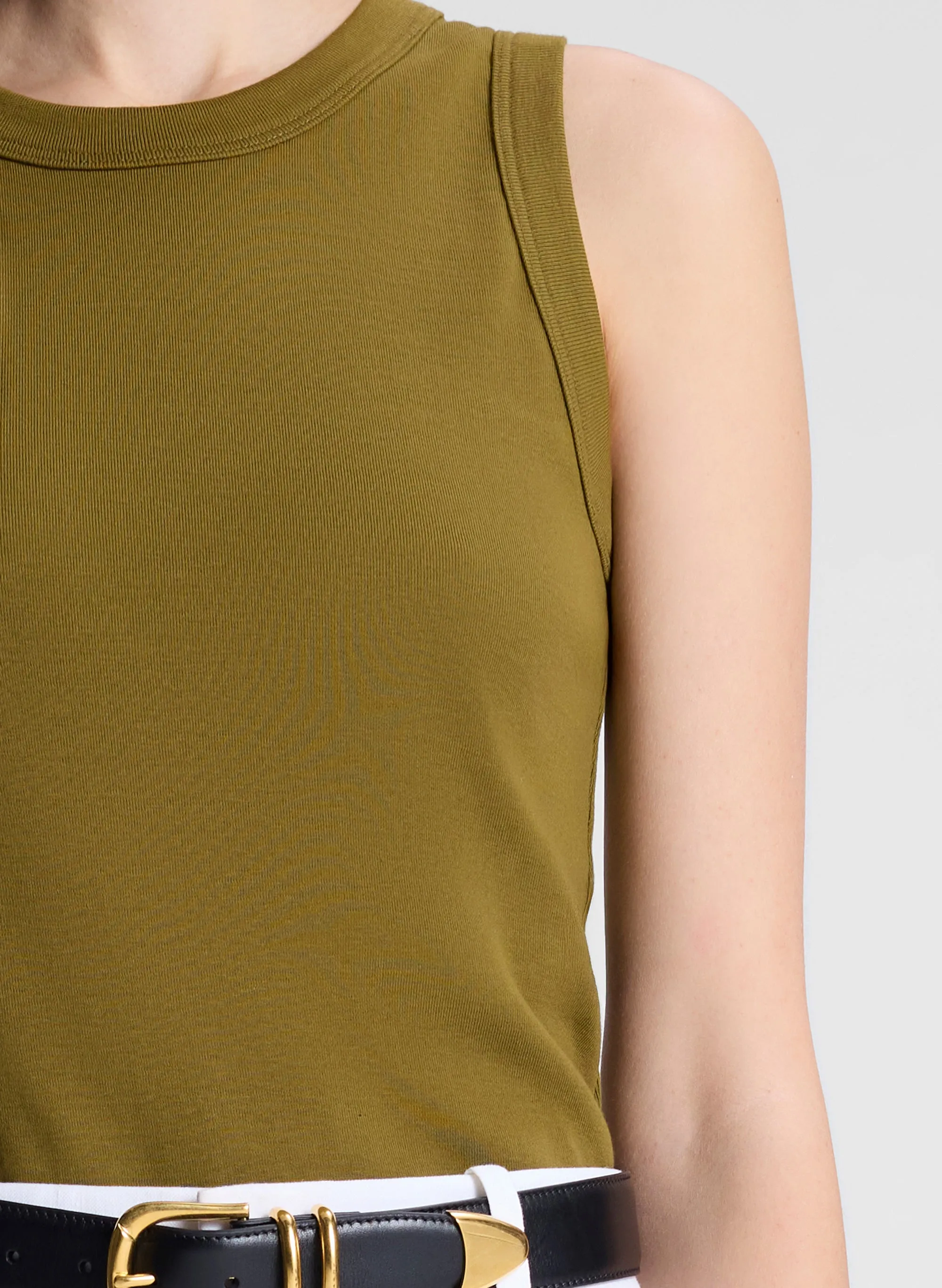 Hadley Cotton Rib Tank sold by A.L.C. product image thumbnail 2