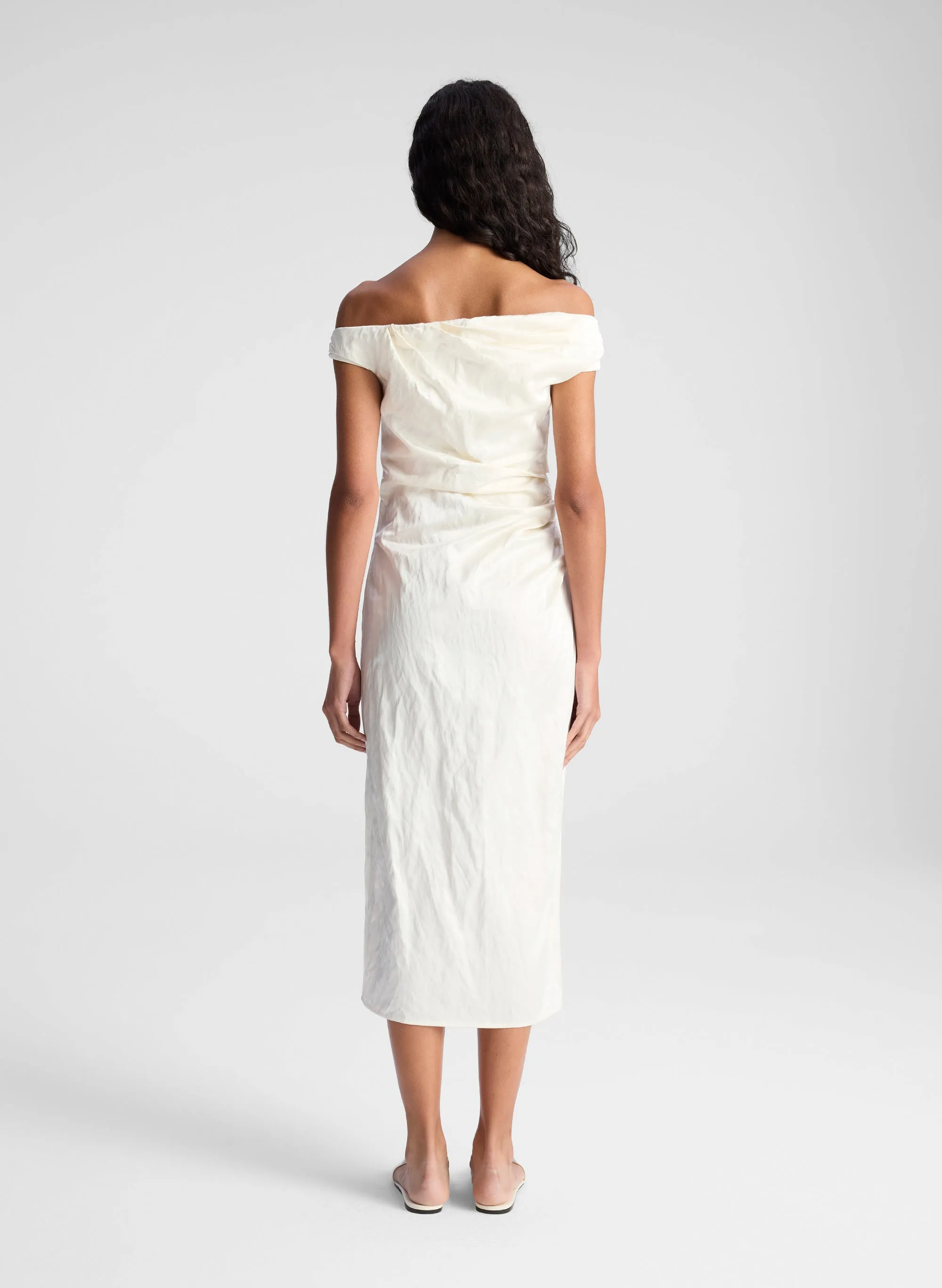 Camille Off Shoulder Satin Dress sold by A.L.C. product image thumbnail 5