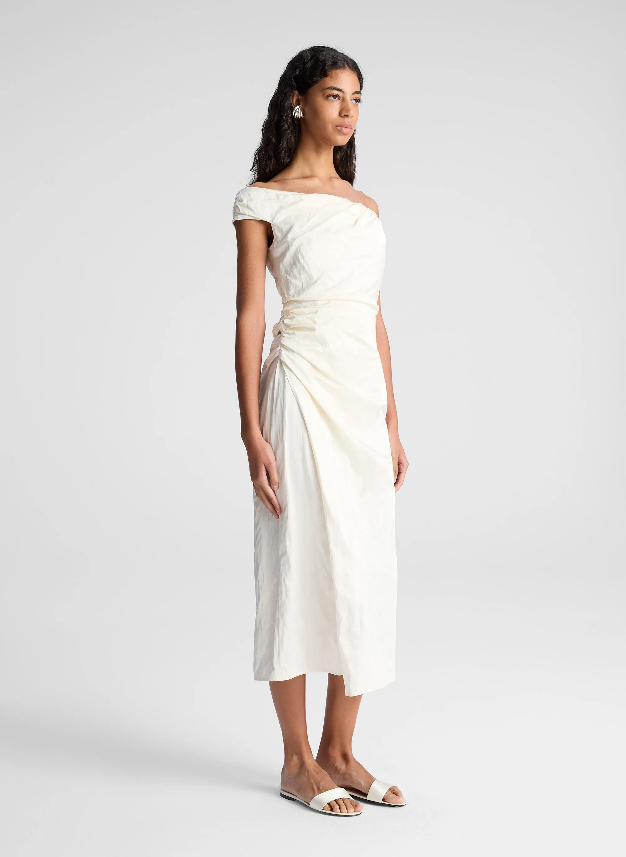 Camille Off Shoulder Satin Dress sold by A.L.C. product image thumbnail 3