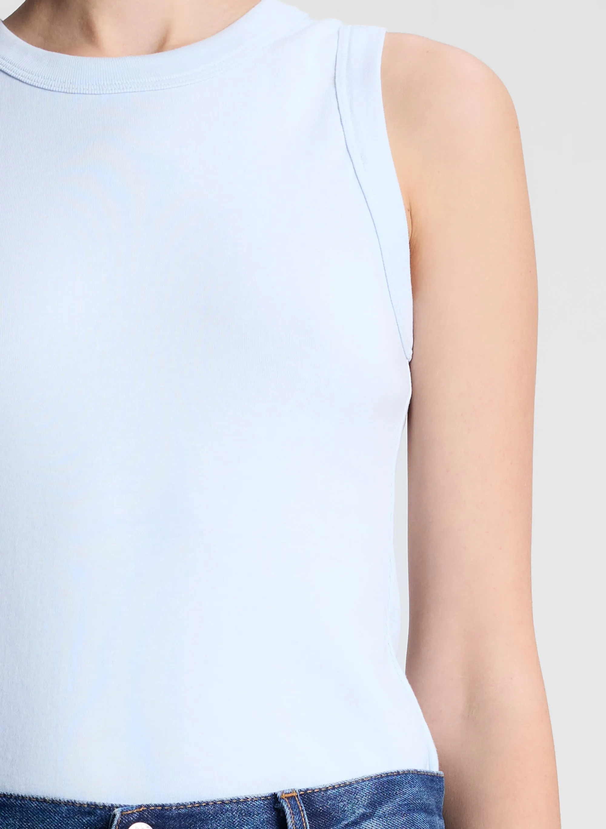 Hadley Cotton Rib Tank sold by A.L.C. product image thumbnail 2