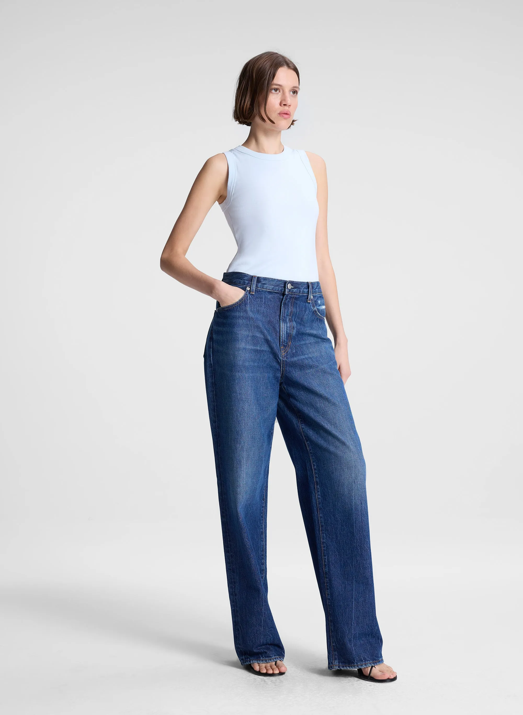 Hadley Cotton Rib Tank sold by A.L.C. product image thumbnail 3