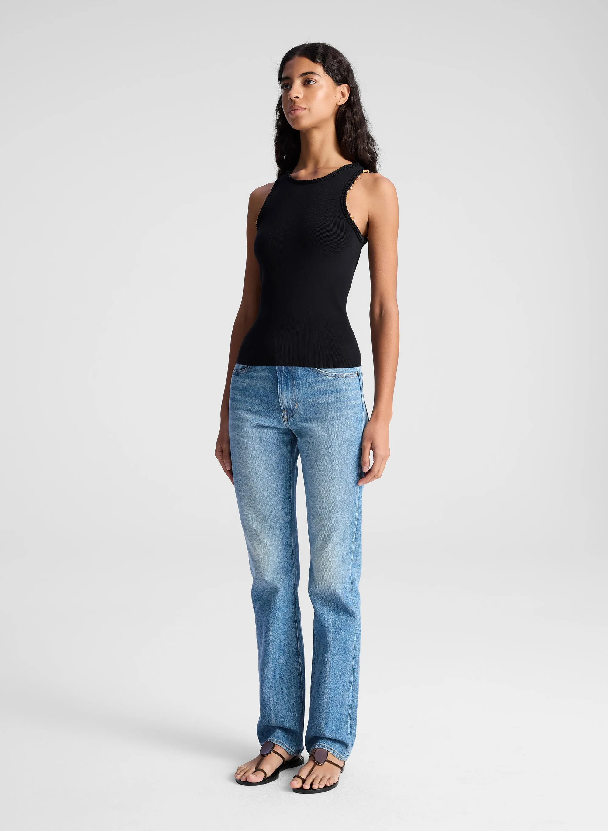 Nelly Beaded Knit Tank sold by A.L.C. product image thumbnail 4