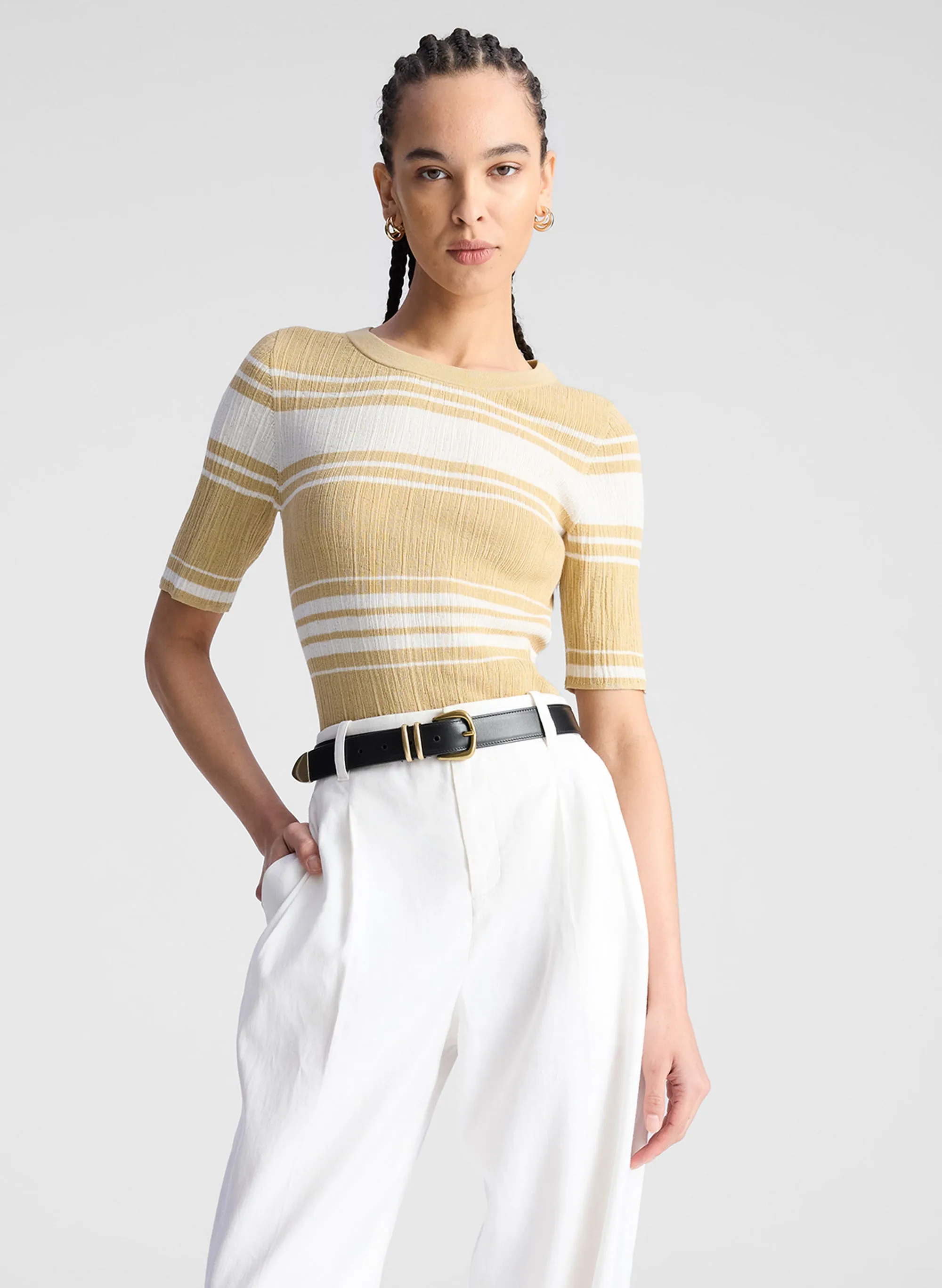 Jack Fine Cotton Knit Top sold by A.L.C.