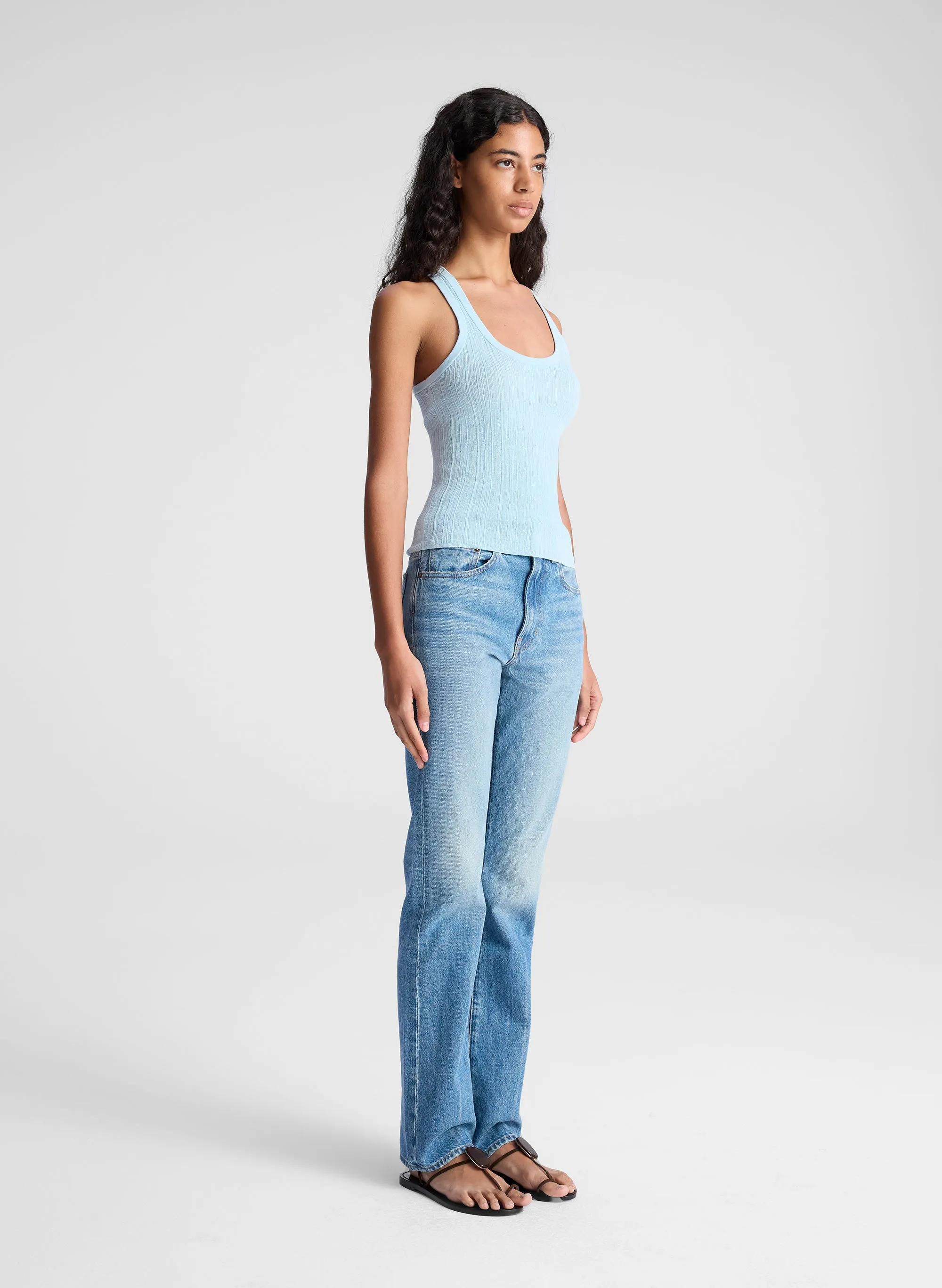 Iris Fine Cotton Knit Tank sold by A.L.C. product image thumbnail 3