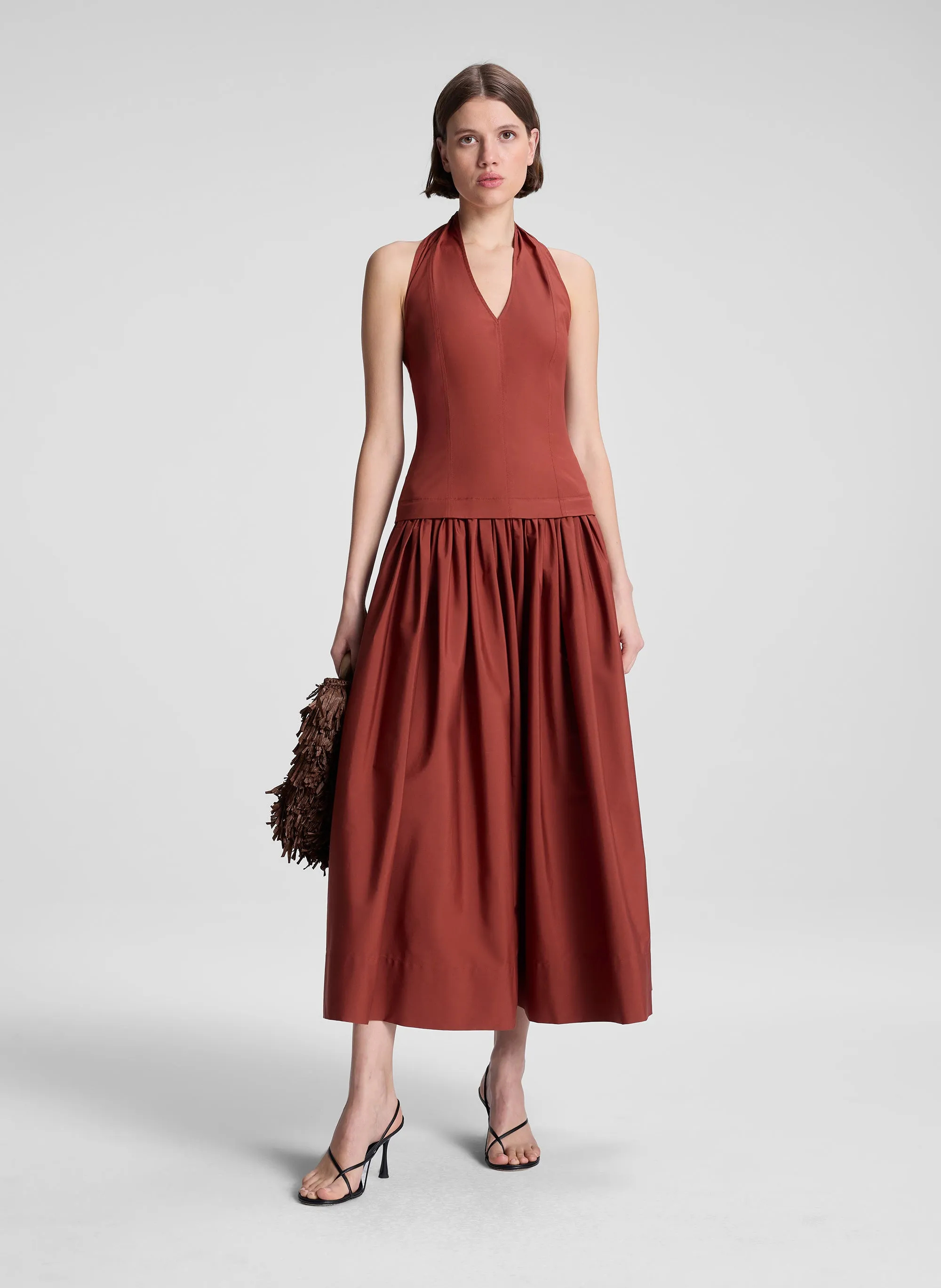 Nora Cotton Midi Dress sold by A.L.C.