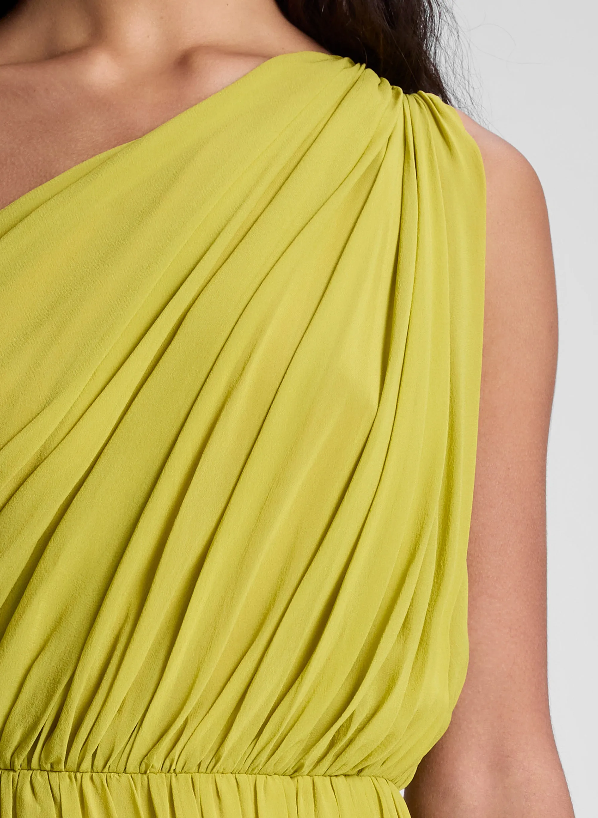 Drew Silk One Shoulder Midi Dress sold by A.L.C. product image thumbnail 2