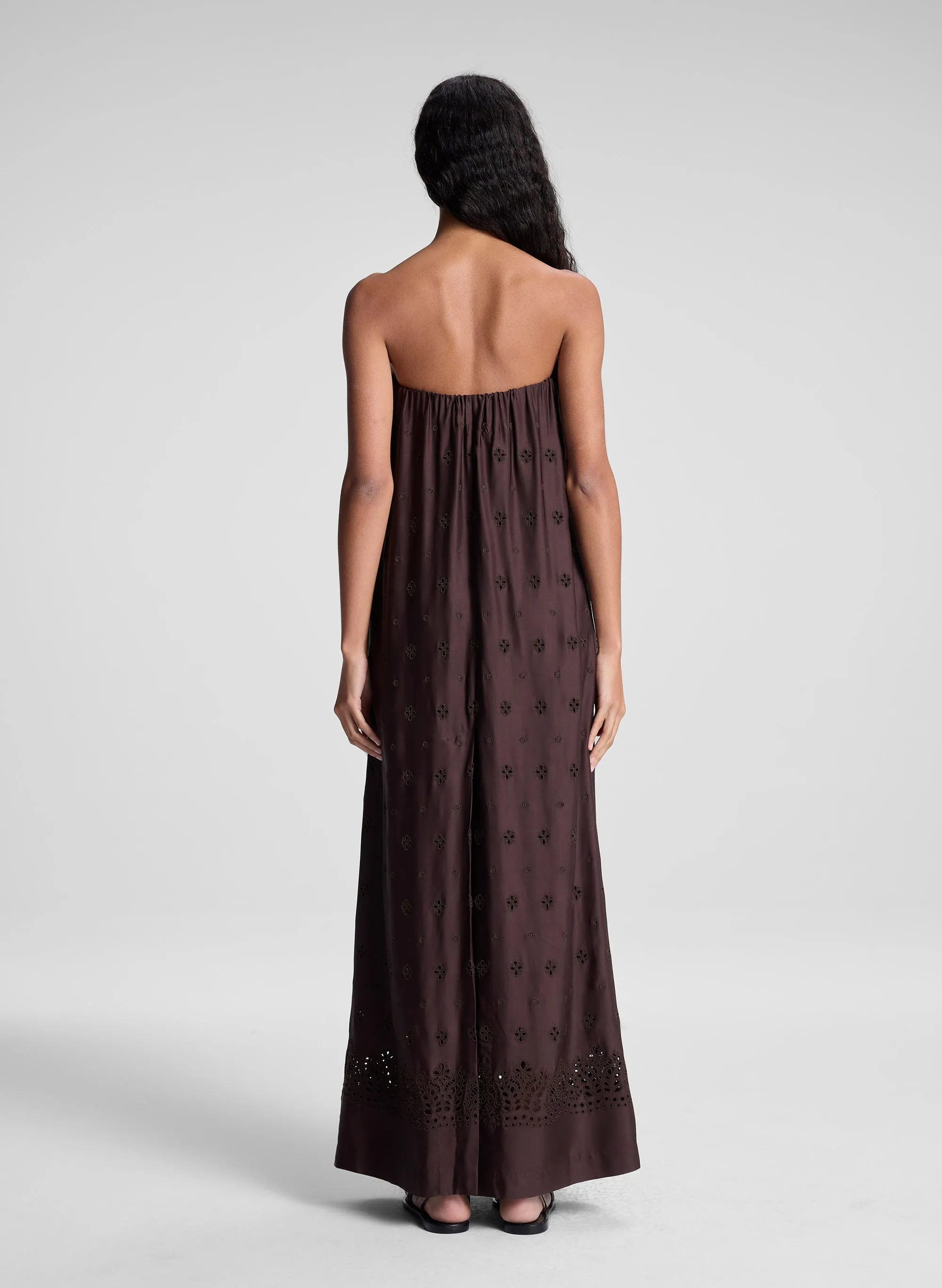 Dalia Strapless Embriodered Maxi Dress sold by A.L.C. product image thumbnail 5