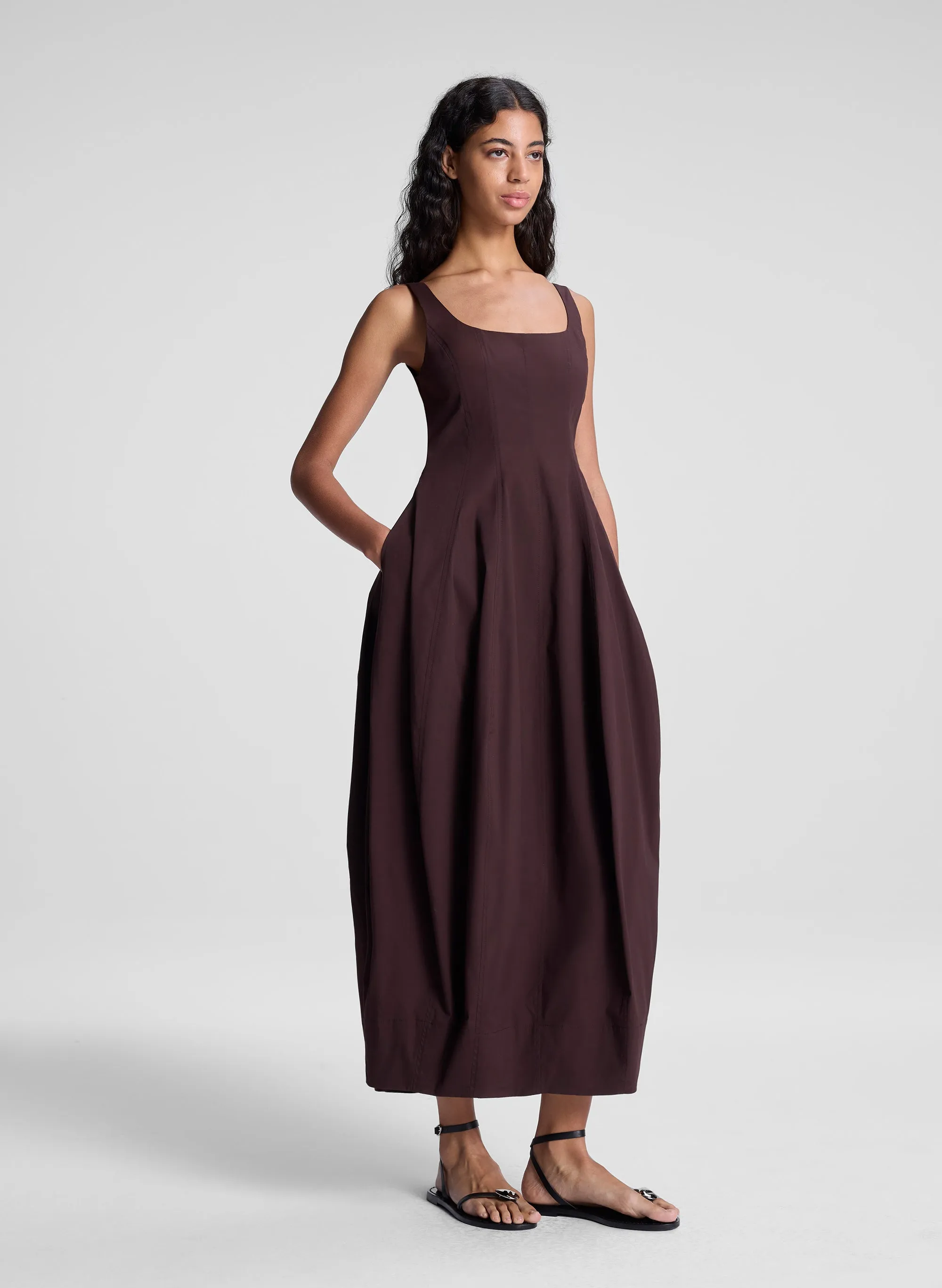 Veda Stretch Cotton Midi Dress sold by A.L.C. product image thumbnail 3