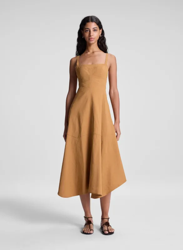 Harlow Linen Midi Dress sold by A.L.C.