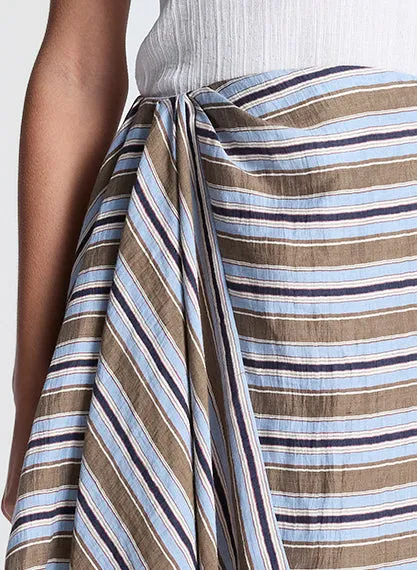 Lota Striped Linen Midi Skirt sold by A.L.C. product image thumbnail 2