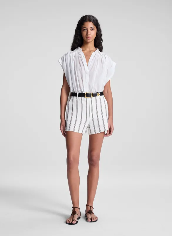 Mac Striped Linen Short made by A.L.C.