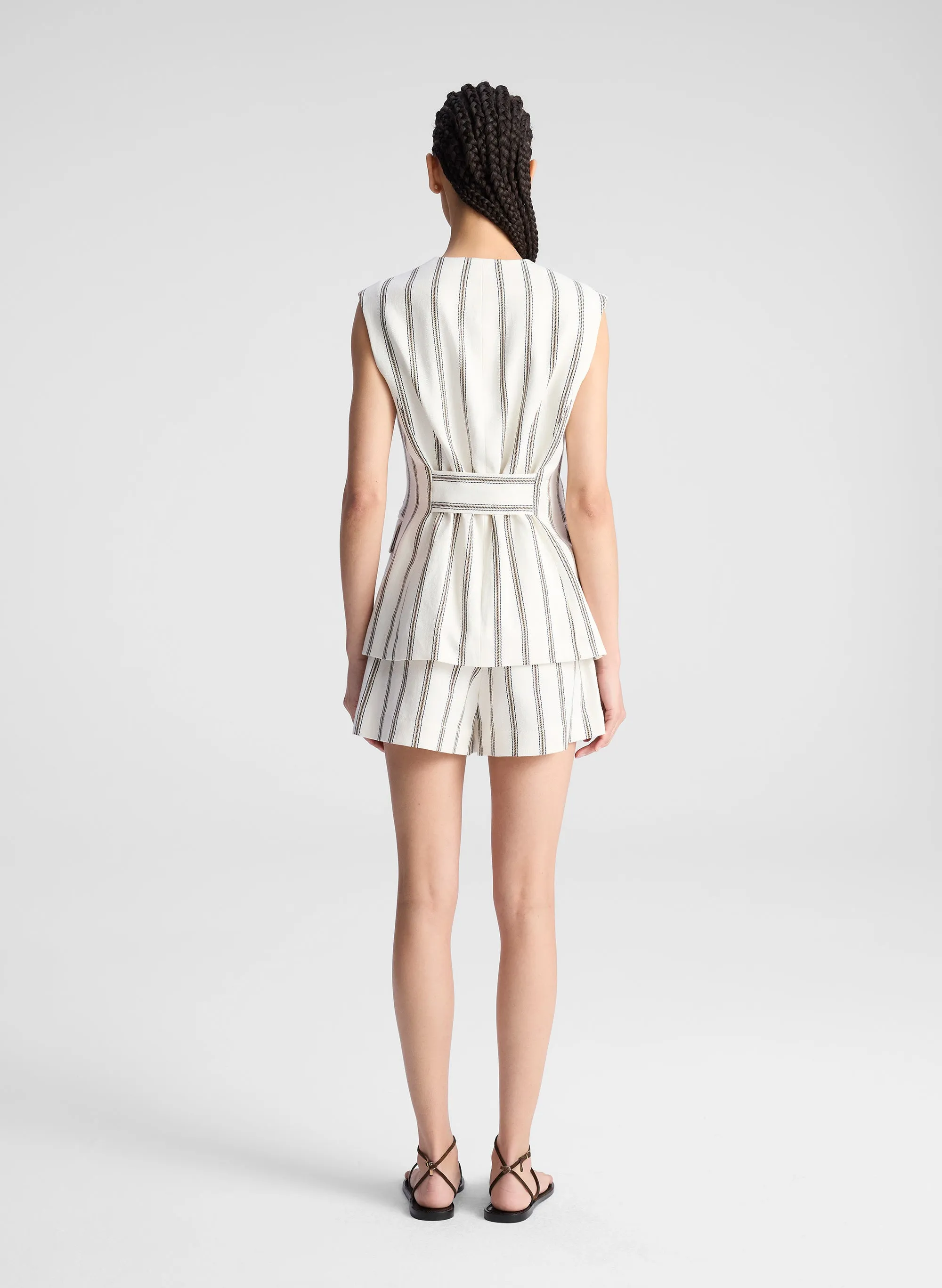 Noa Striped Linen Vest sold by A.L.C. product image thumbnail 5