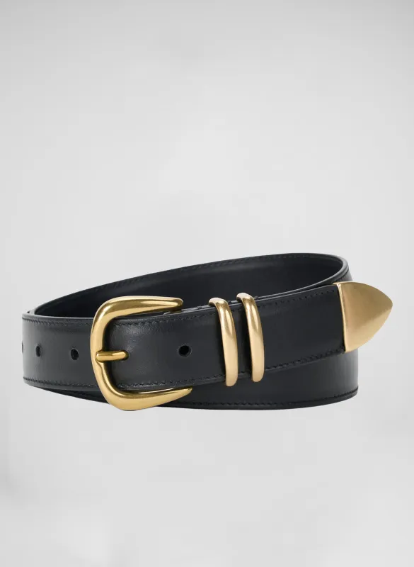 Carson Leather Belt sold by A.L.C.