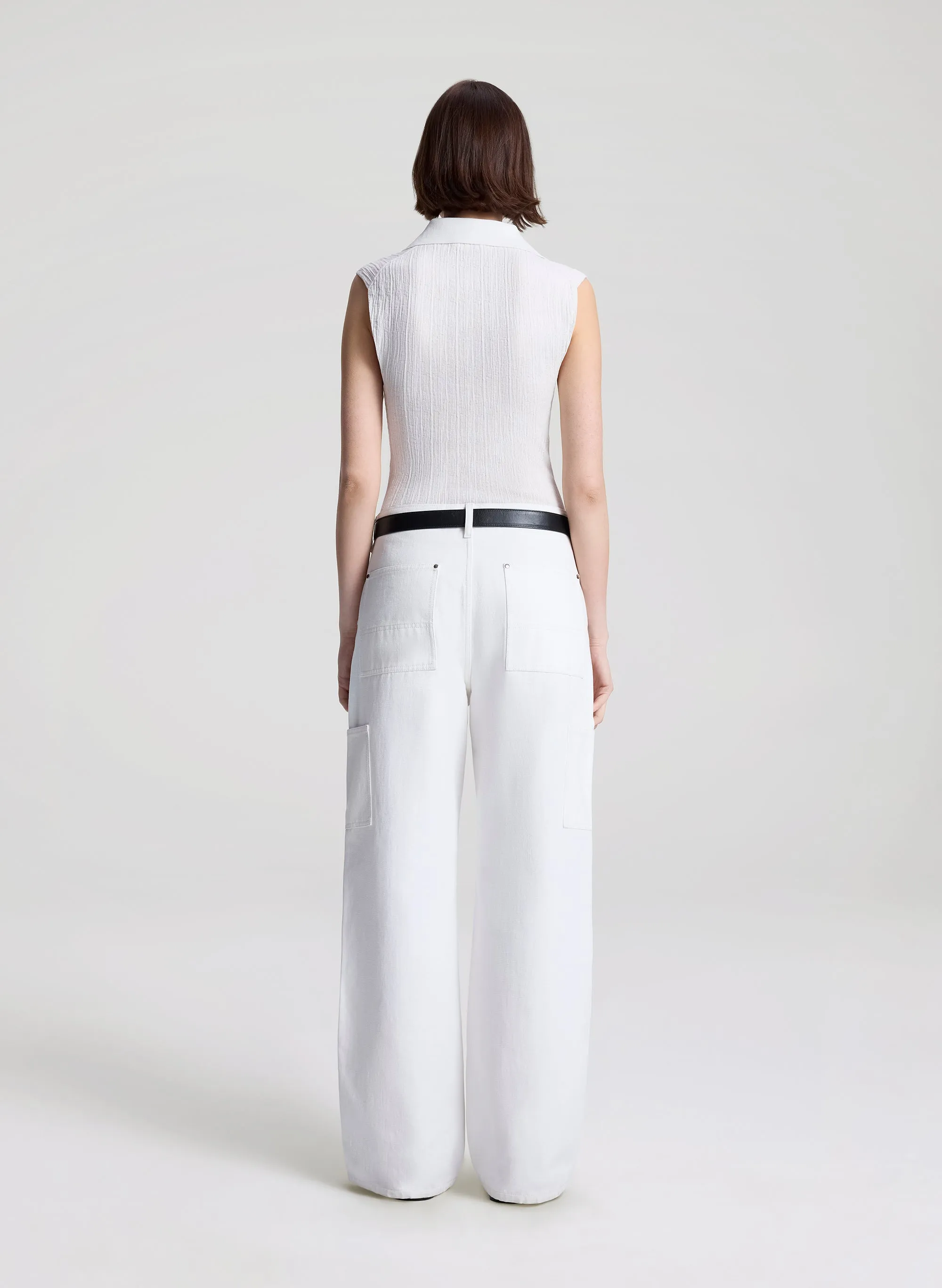 Ollie Fine Cotton Knit Polo Top sold by A.L.C. product image thumbnail 5