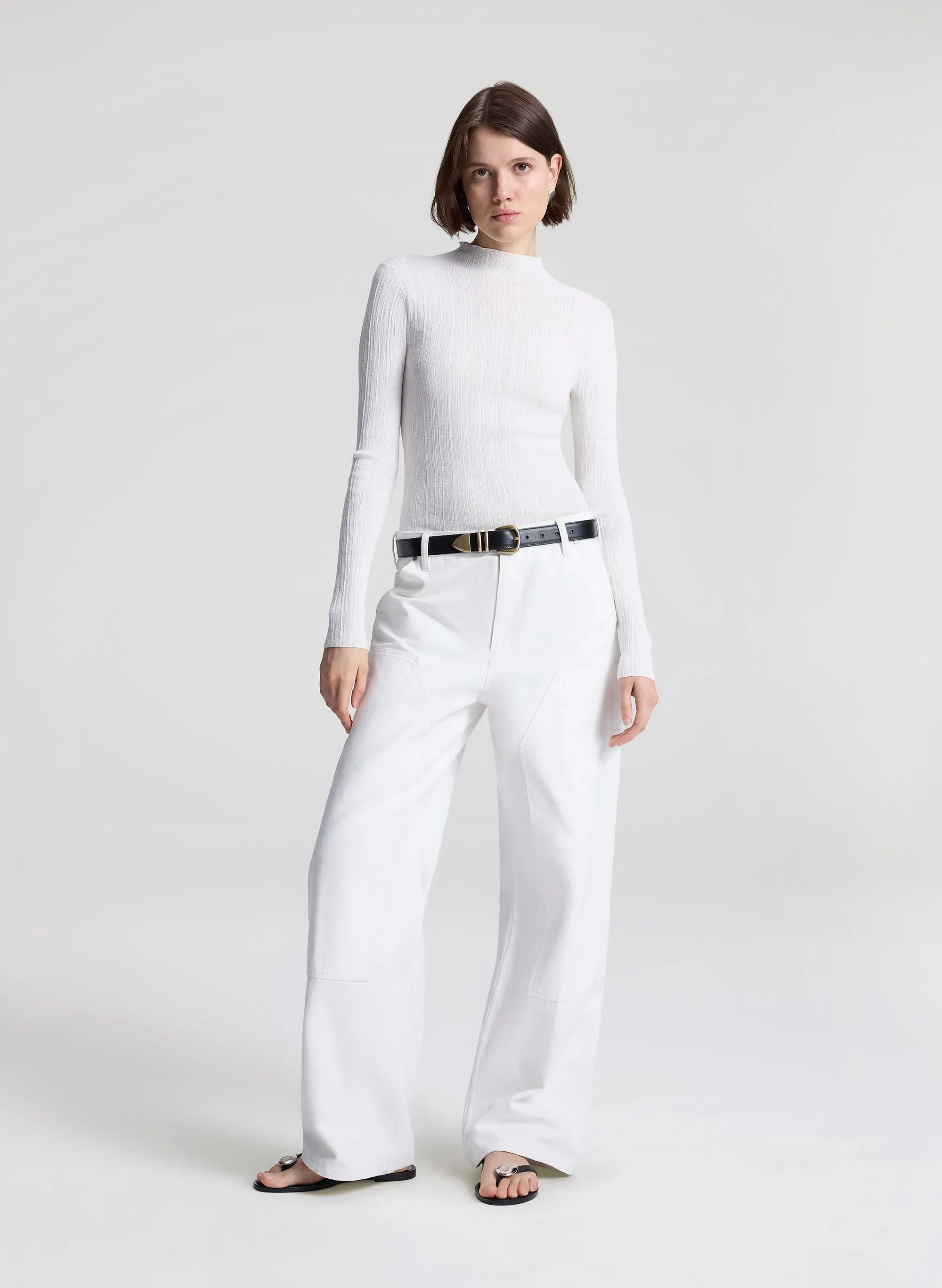 Hugh Fine Cotton Knit Top sold by A.L.C. product image thumbnail 5