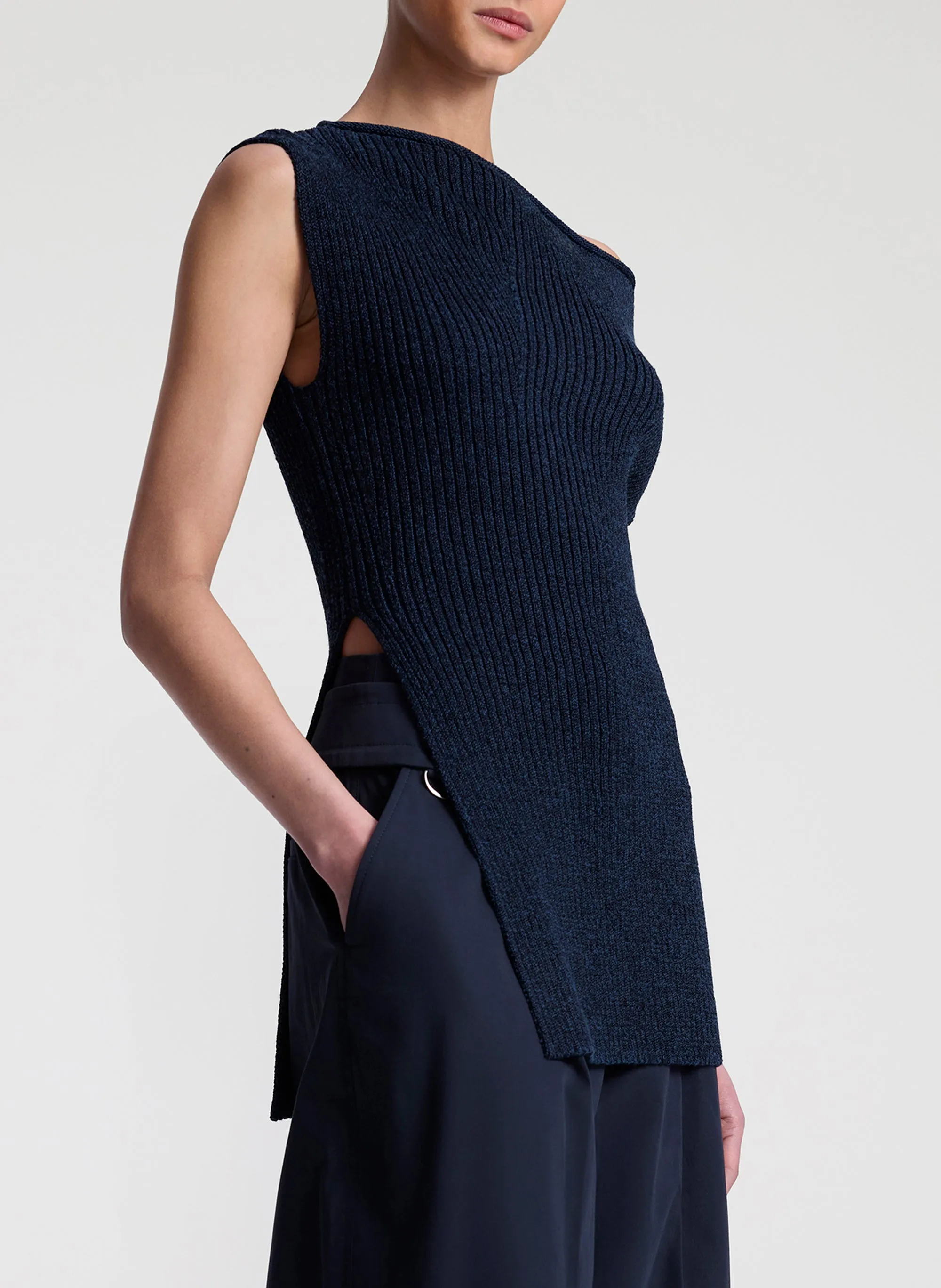 Millie Knit Asymmetrical Top sold by A.L.C. product image thumbnail 2