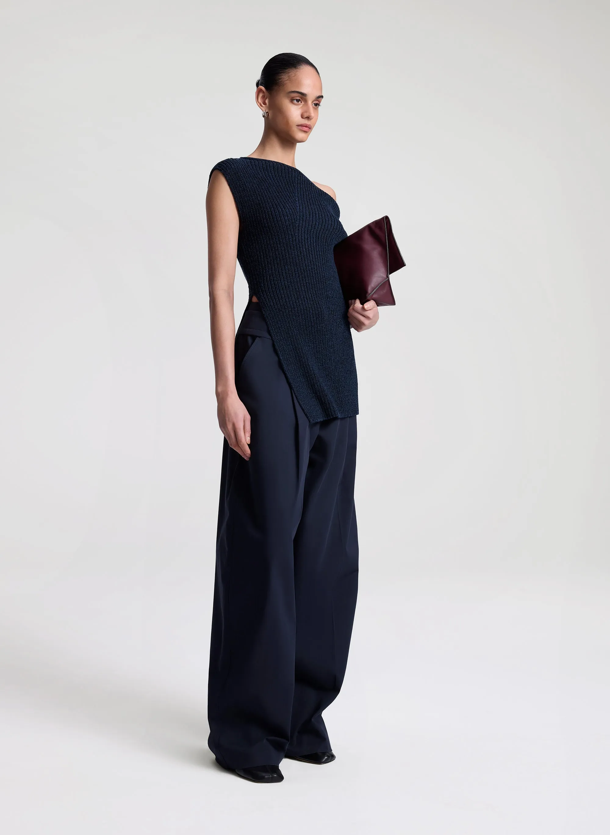 Millie Knit Asymmetrical Top sold by A.L.C. product image thumbnail 3