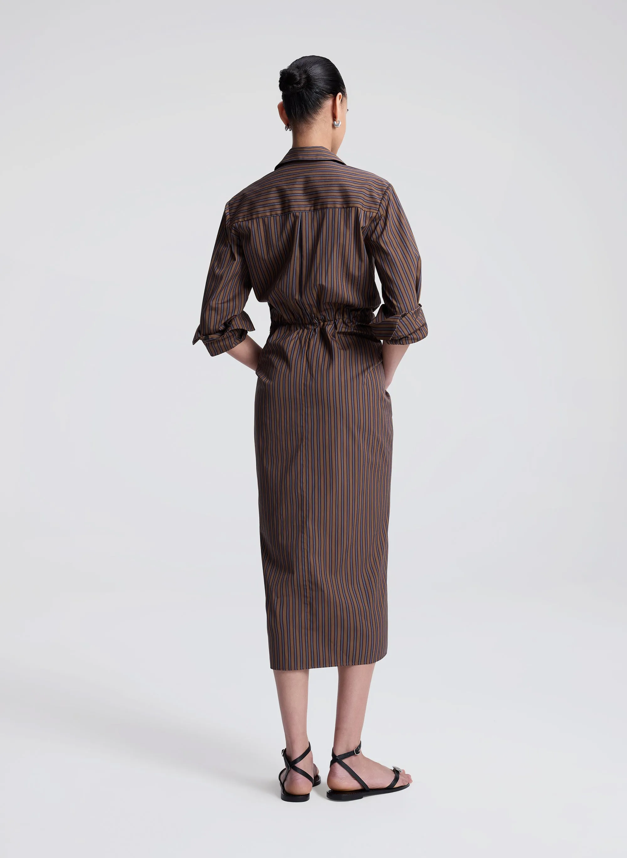 Mila Striped Cotton Midi Shirtdress sold by A.L.C. product image thumbnail 5