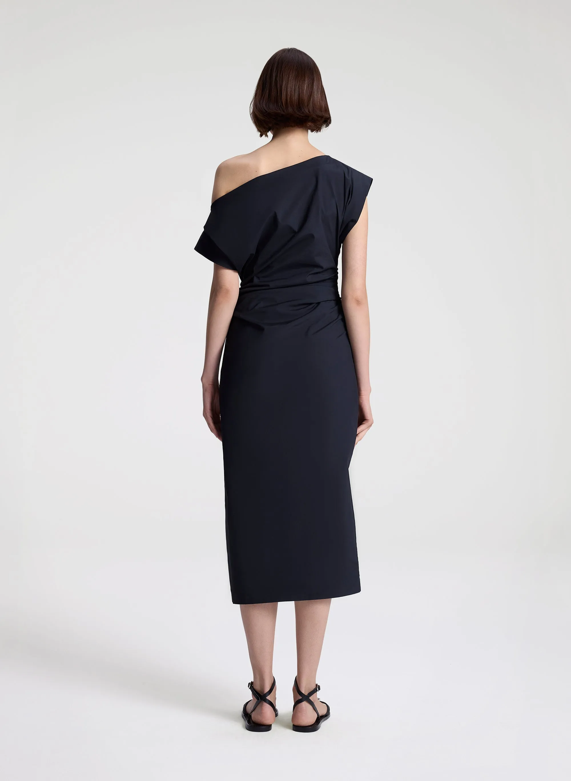 Nara Stretch Cotton Off Shoulder Midi Dress sold by A.L.C. product image thumbnail 5