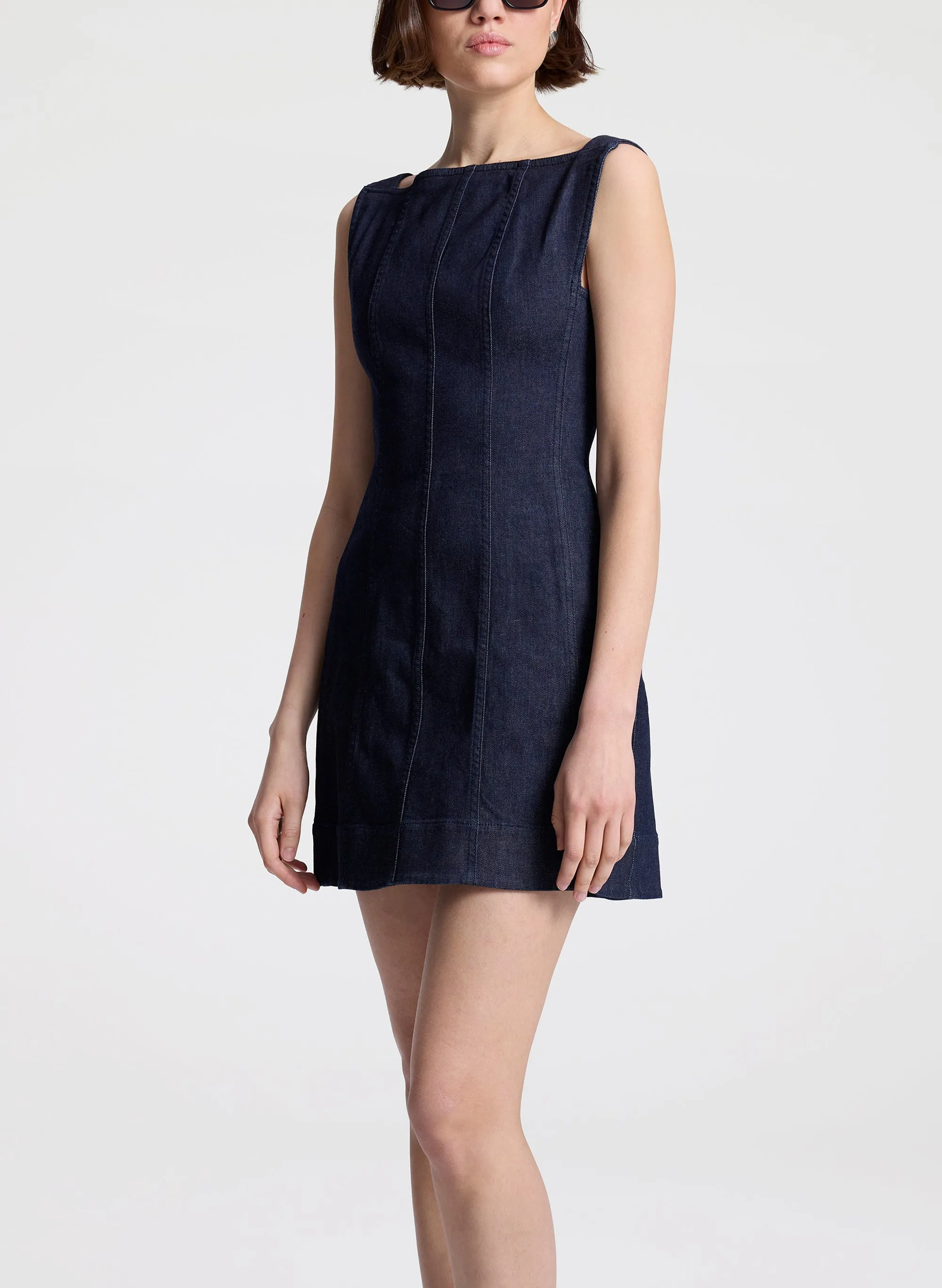 The 444 Denim Mini Dress sold by A.L.C. product image thumbnail 2