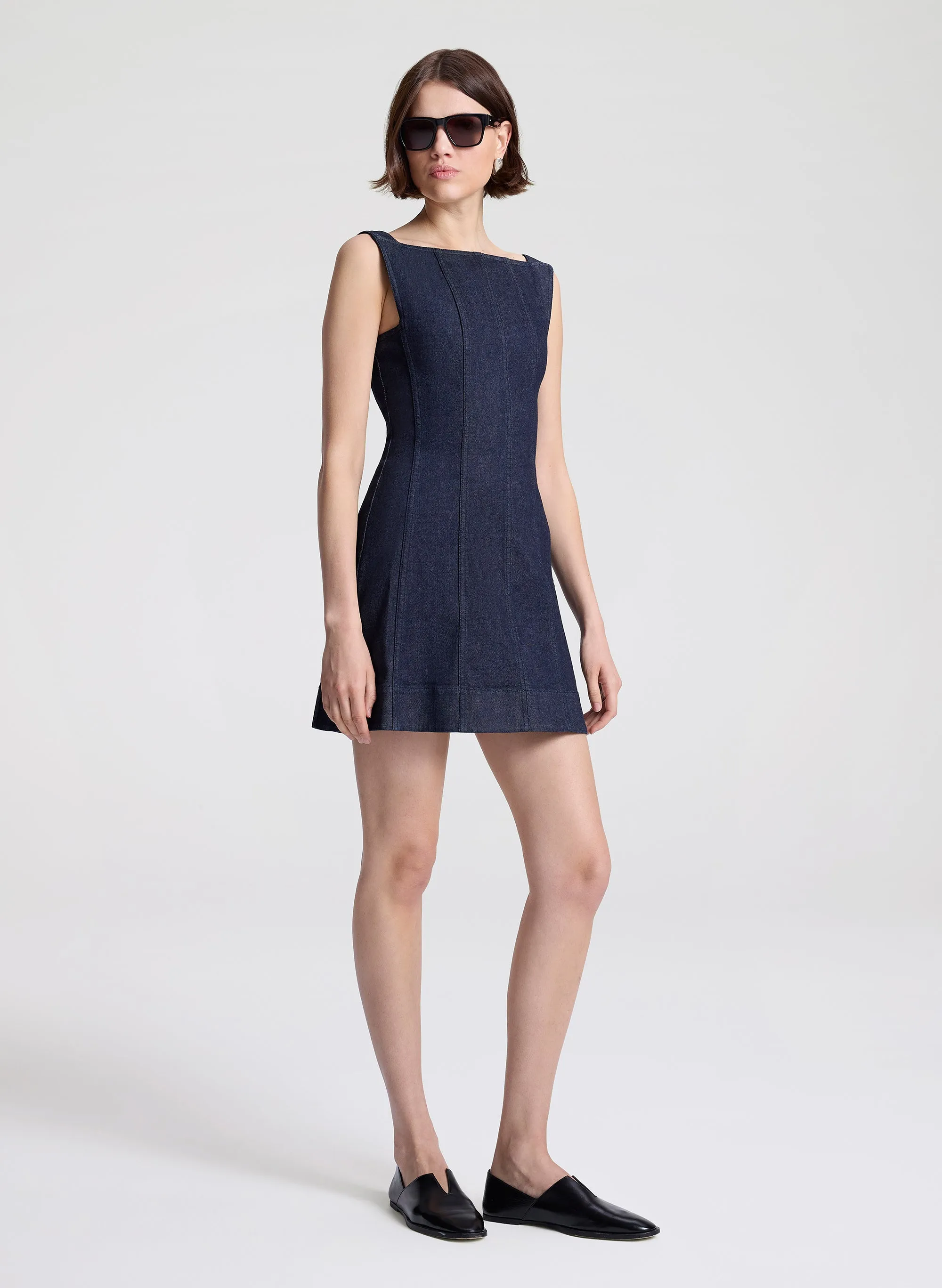 The 444 Denim Mini Dress sold by A.L.C. product image thumbnail 3