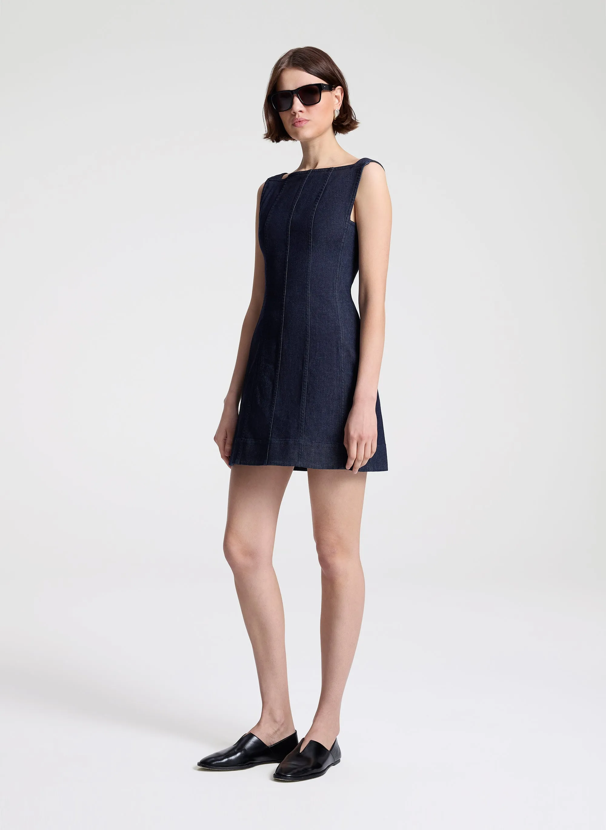 The 444 Denim Mini Dress sold by A.L.C. product image thumbnail 4
