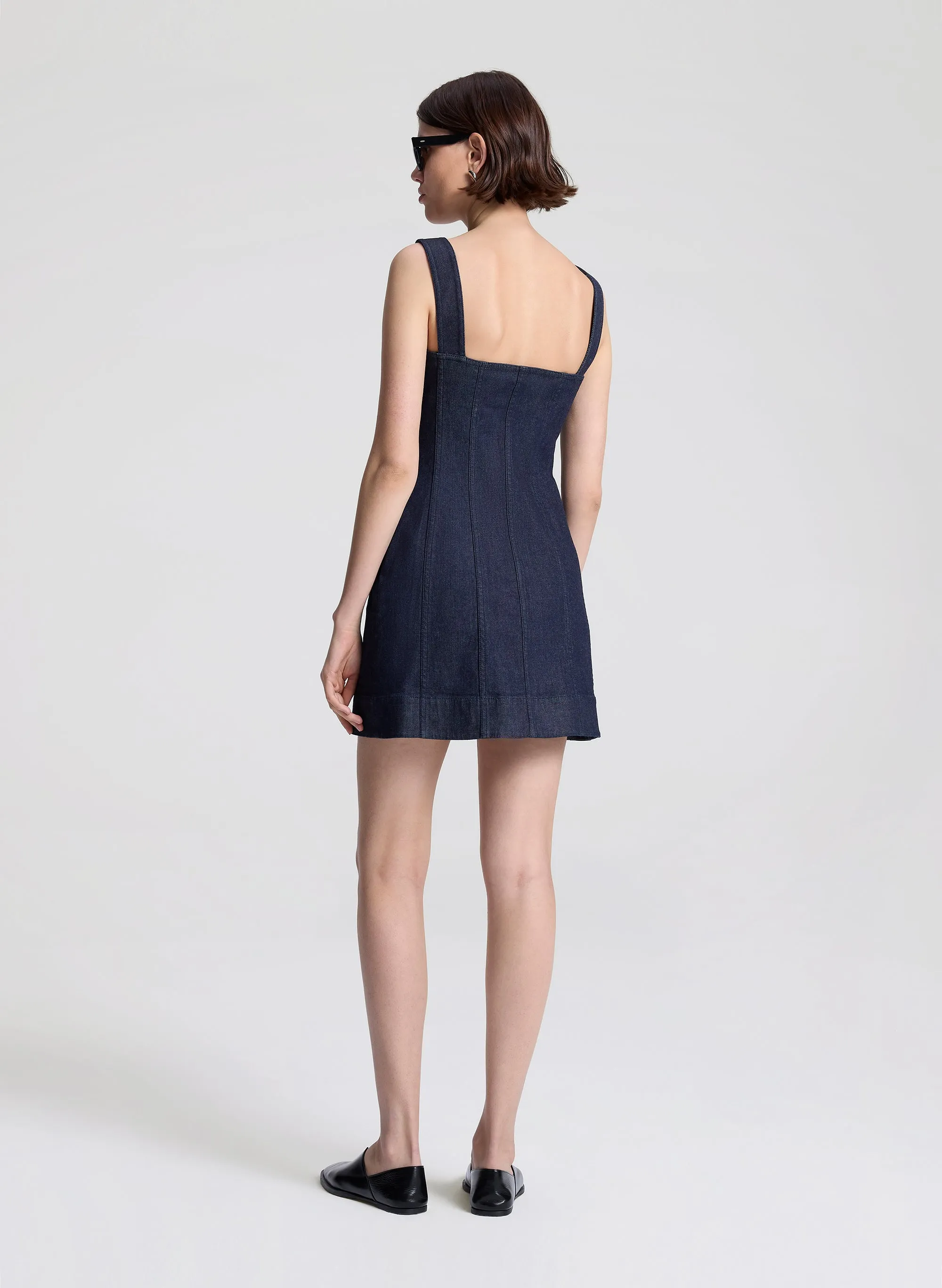 The 444 Denim Mini Dress sold by A.L.C. product image thumbnail 5