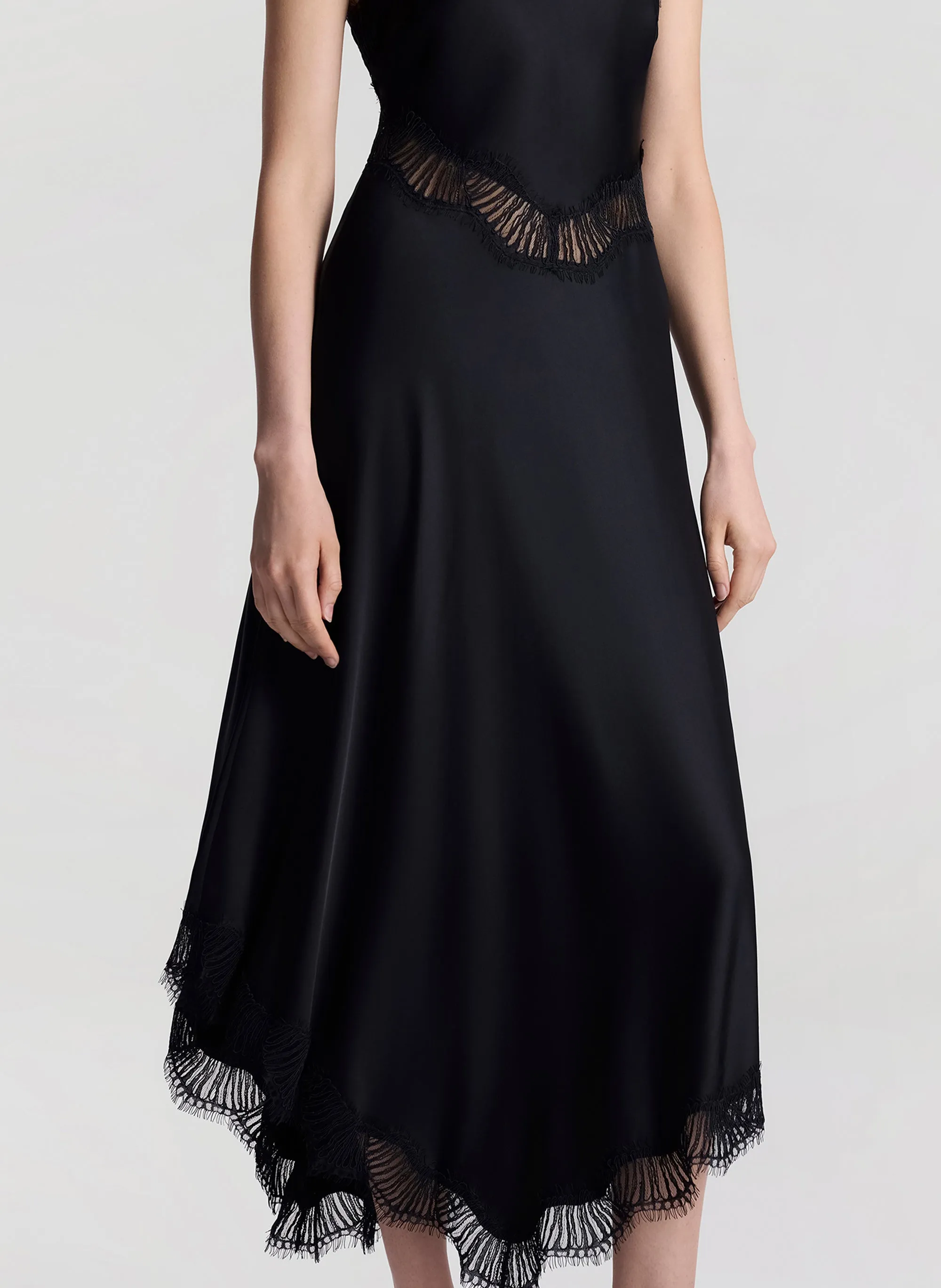 Lucia Satin and Lace Midi Dress sold by A.L.C. product image thumbnail 3