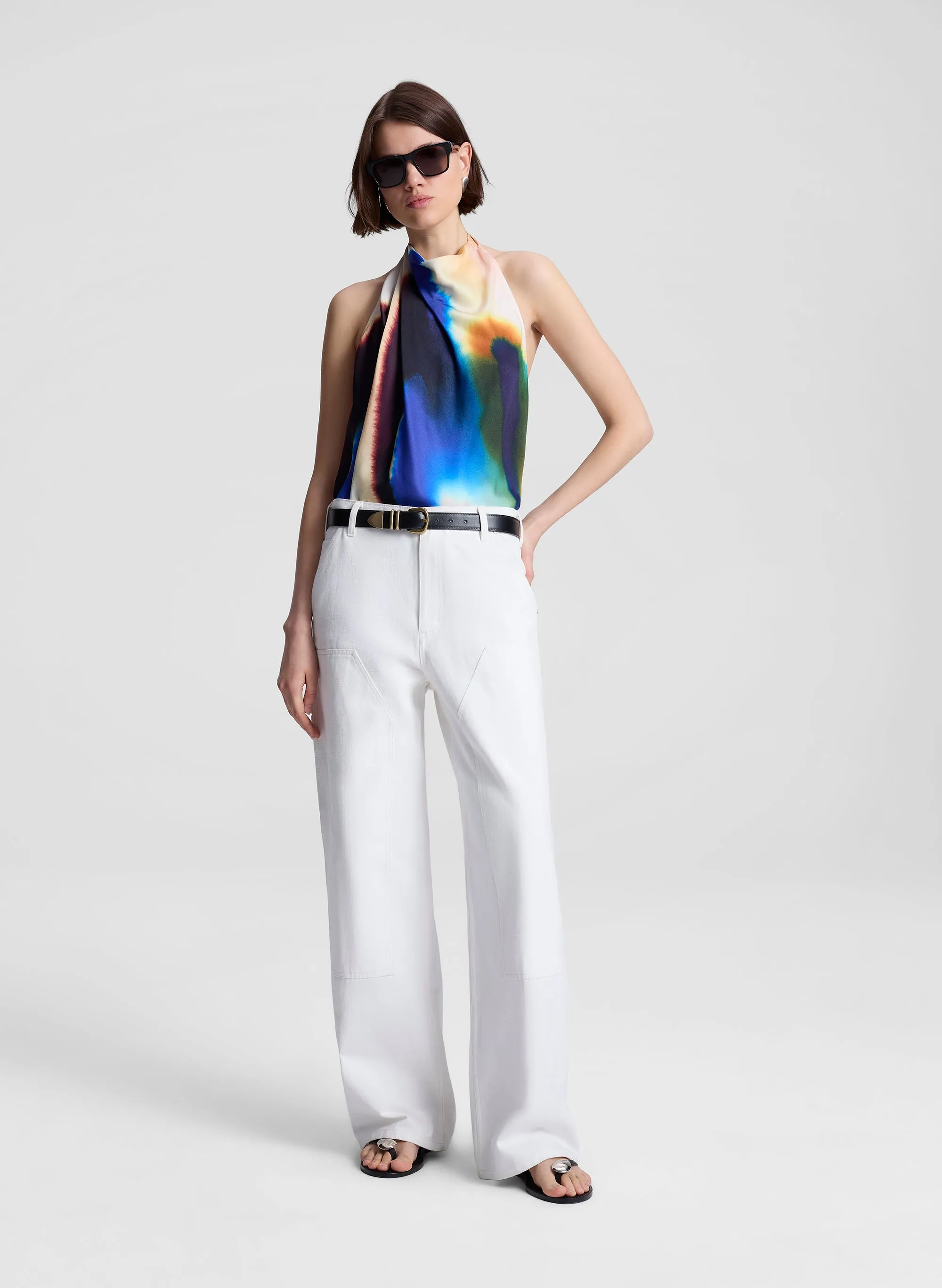 Ada Printed Halter Top sold by A.L.C. product image thumbnail 3