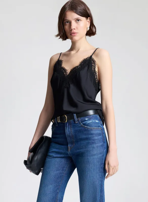 Presley Satin and Lace Camisole Top made by A.L.C.