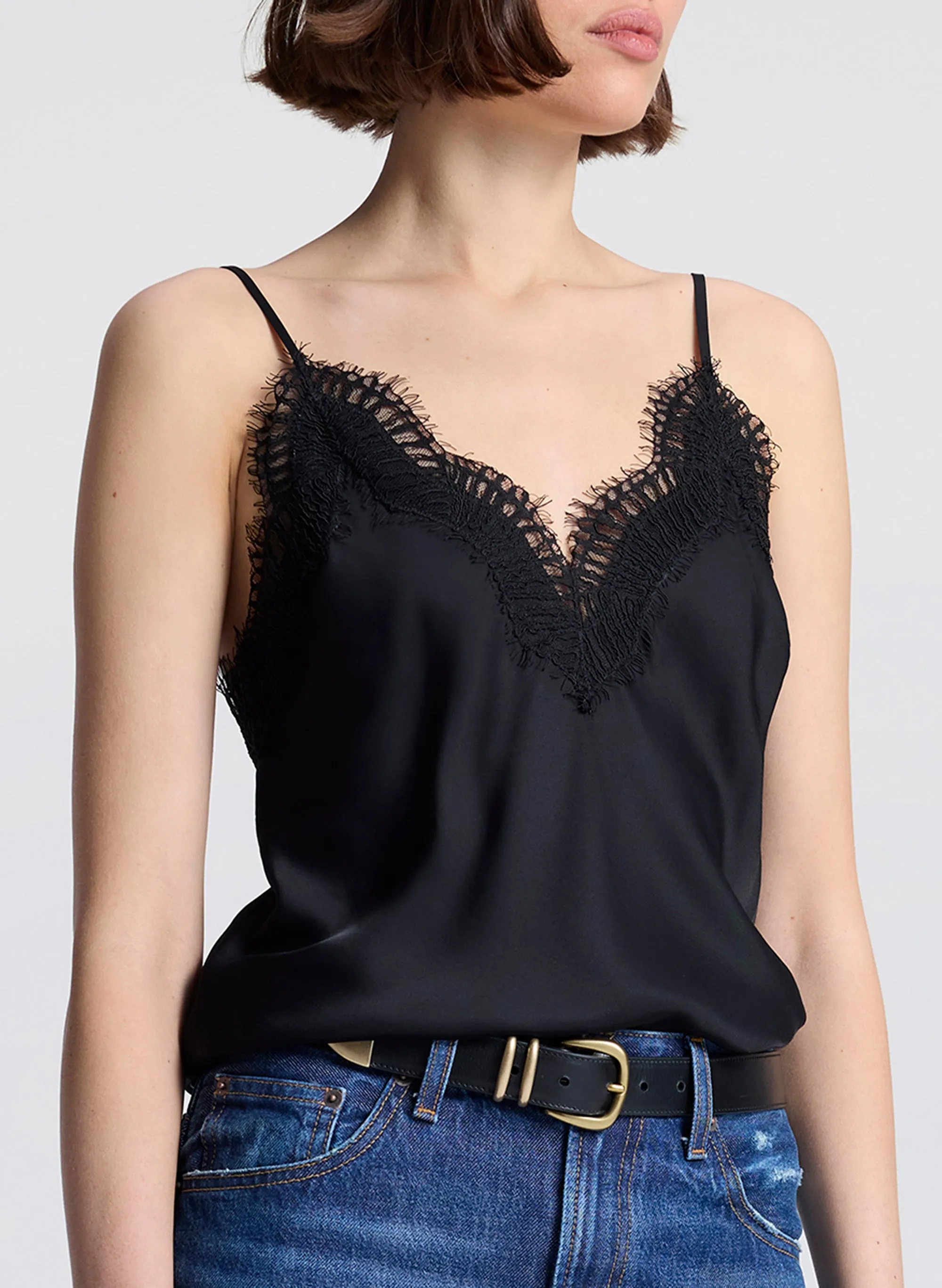 Presley Satin and Lace Camisole Top sold by A.L.C. product image thumbnail 2
