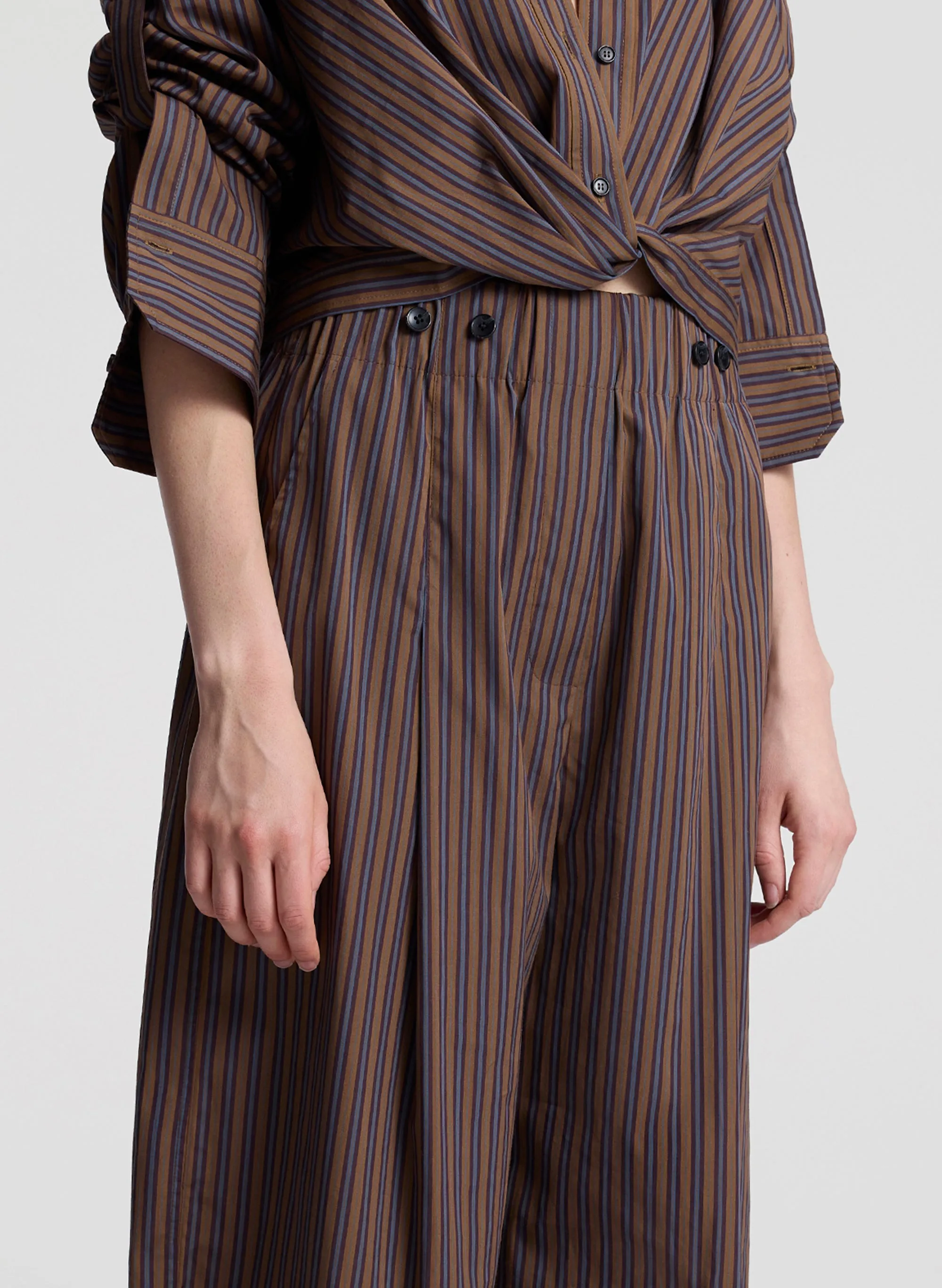 Emmett Striped Cotton Pant sold by A.L.C. product image thumbnail 4