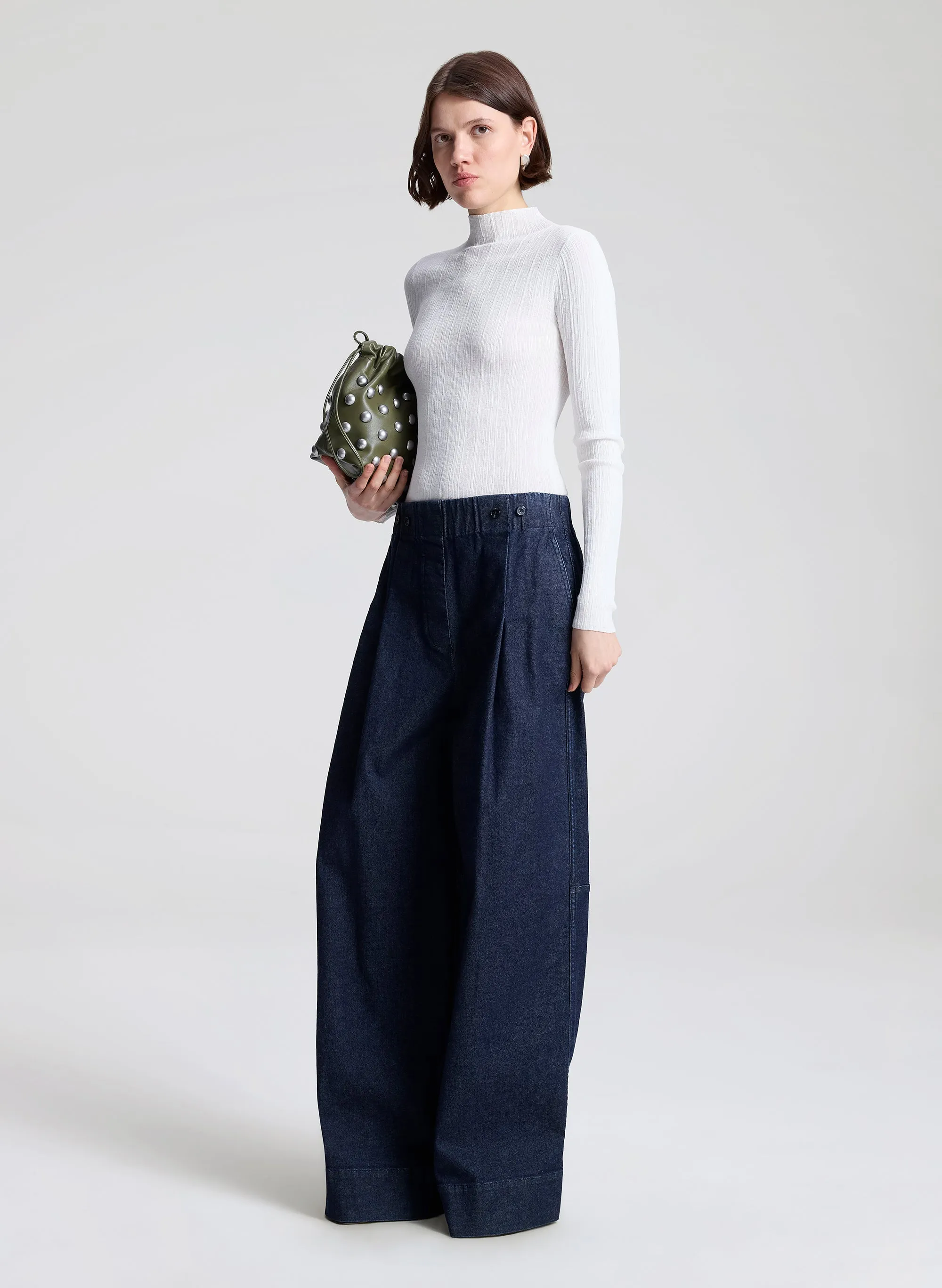 The 213 Wide Leg Denim Pant sold by A.L.C. product image thumbnail 4