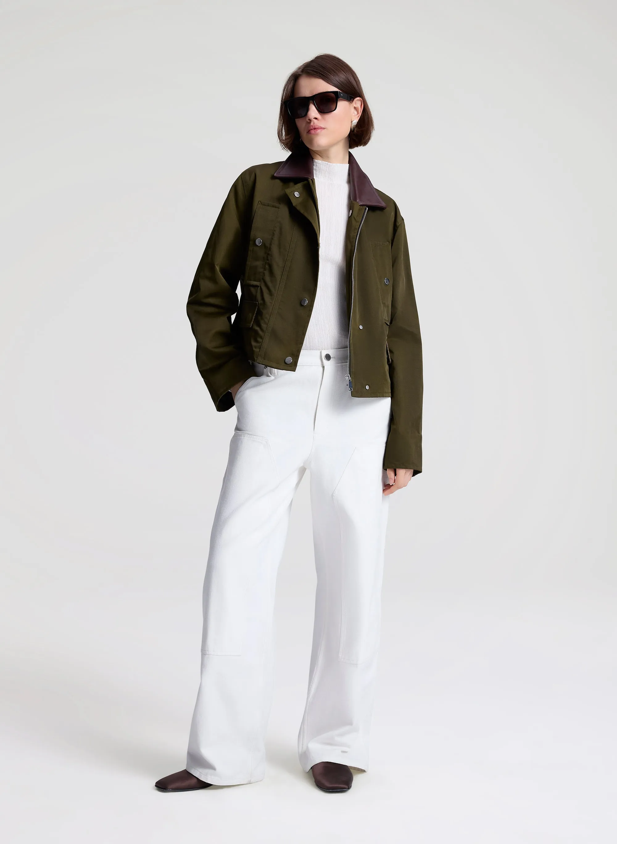 Rae Wide Leg Canvas Pant sold by A.L.C.