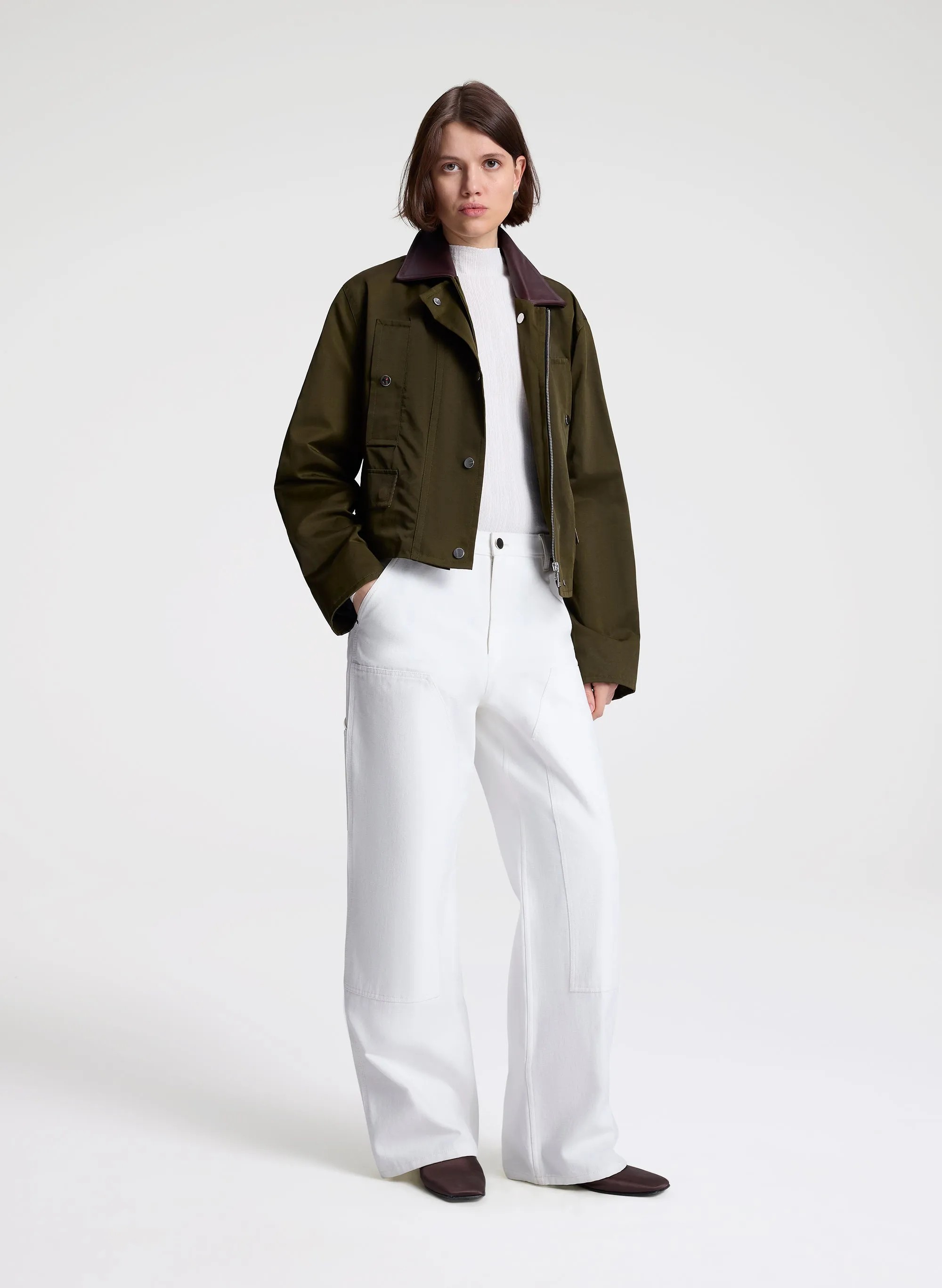 Rae Wide Leg Canvas Pant sold by A.L.C. product image thumbnail 3