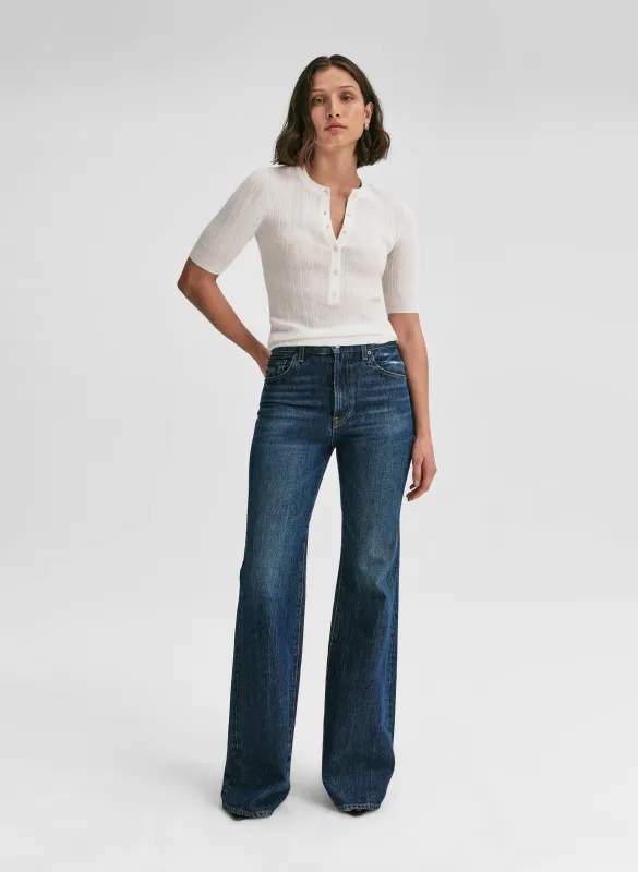 Fisher Fine Cotton Knit Top made by A.L.C.