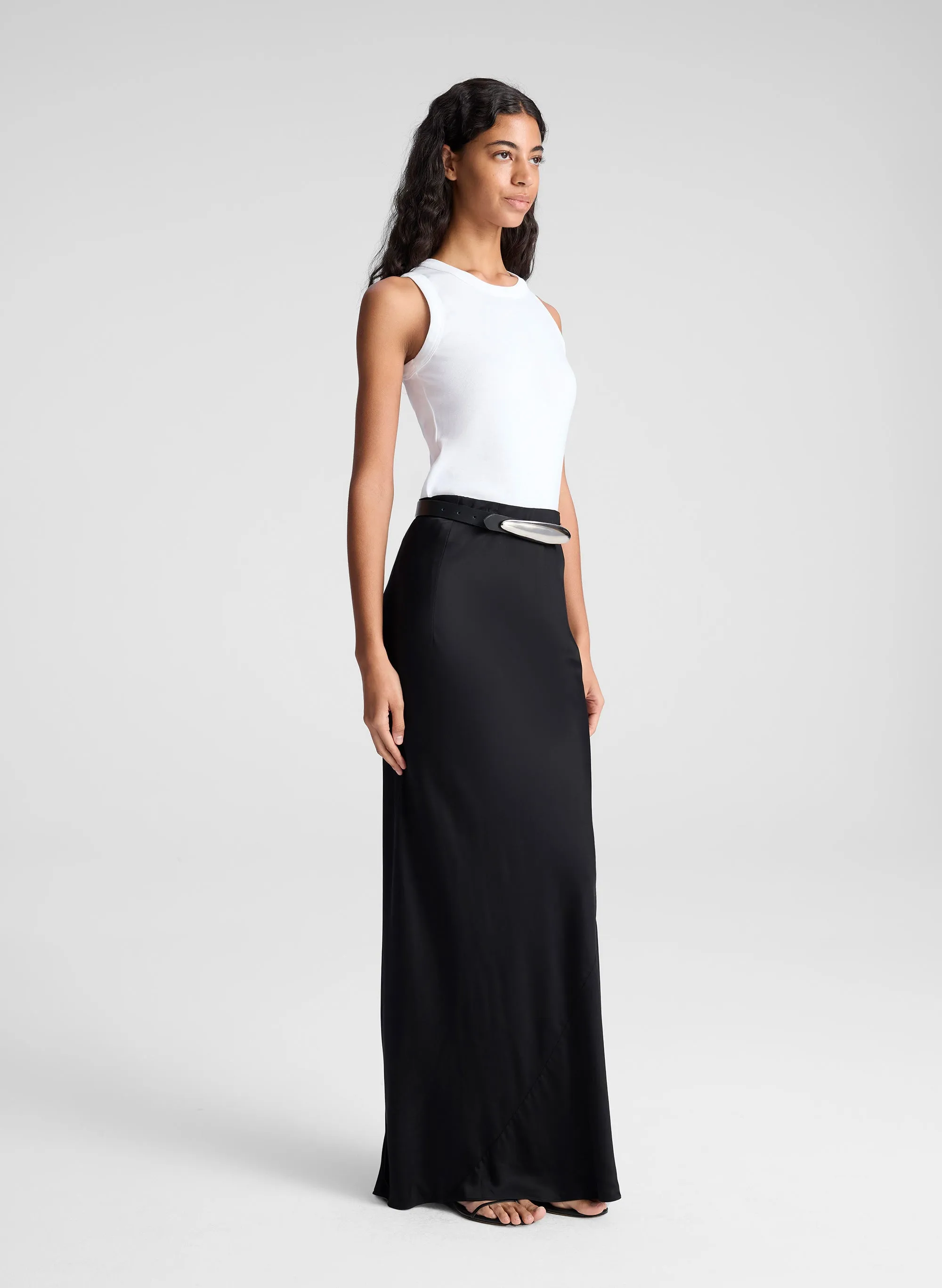 Greta Satin Maxi Skirt sold by A.L.C. product image thumbnail 3