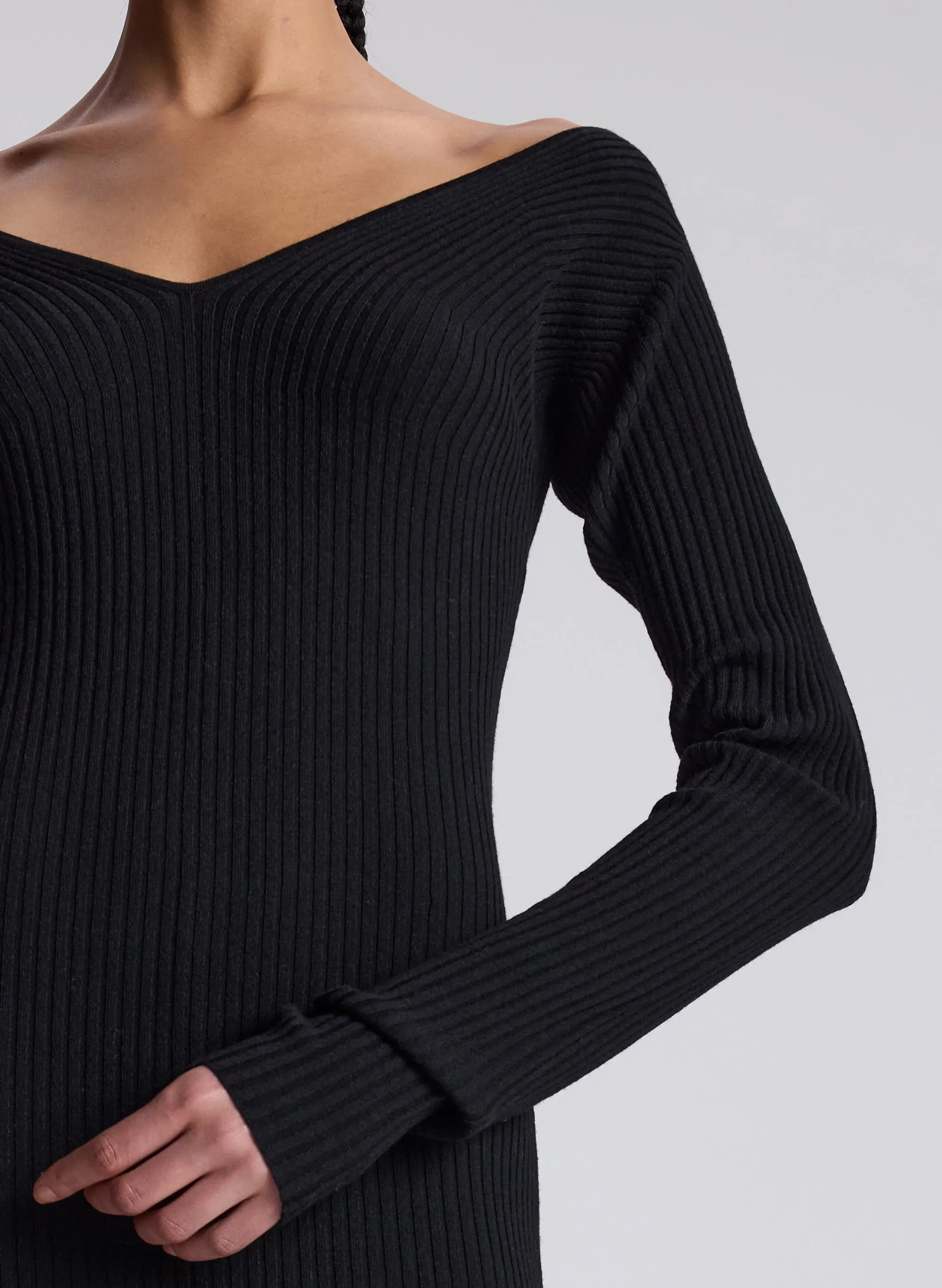 Keaton Ribbed Merino Maxi Dress sold by A.L.C. product image thumbnail 2