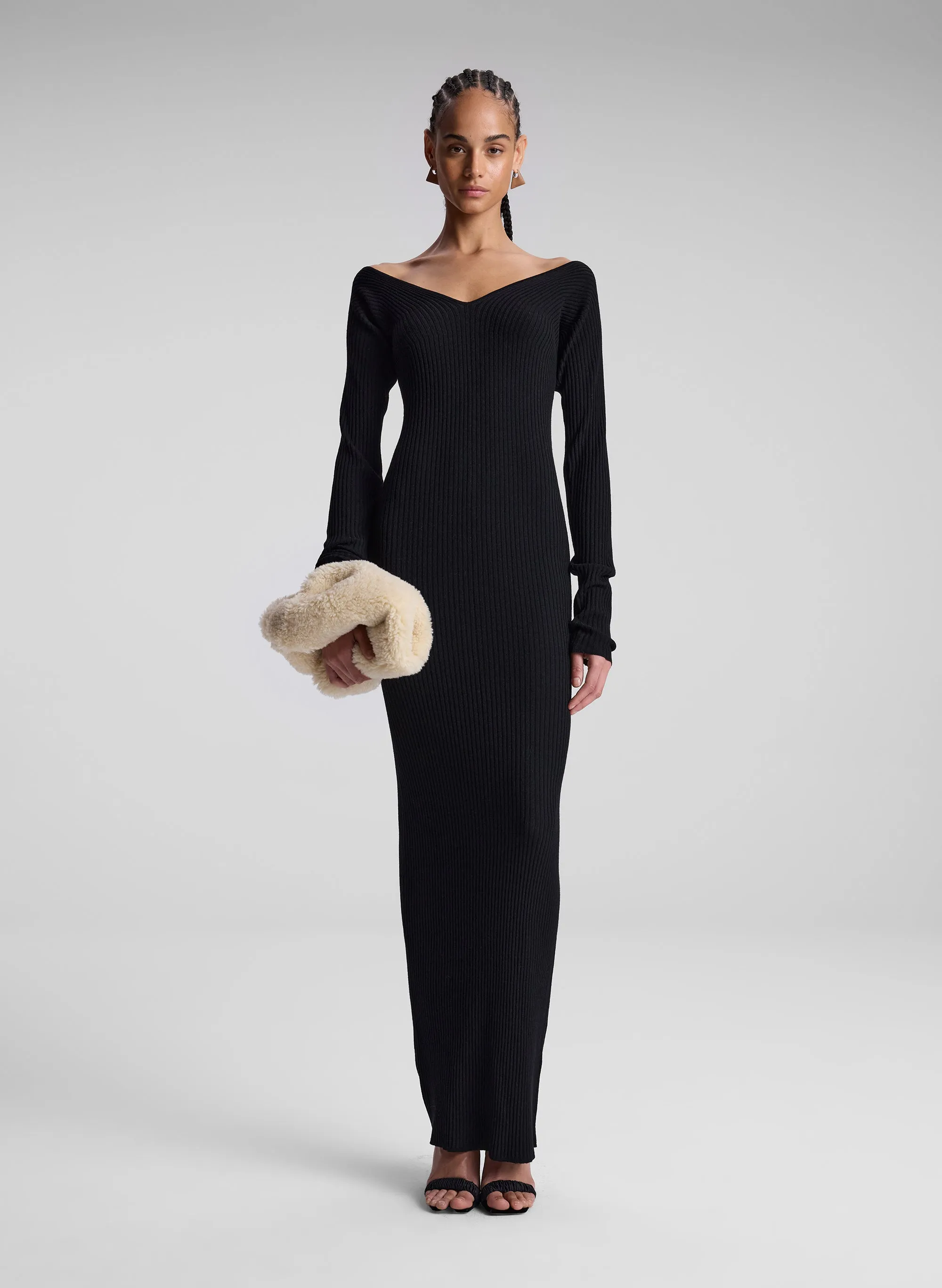 Keaton Ribbed Merino Maxi Dress sold by A.L.C.