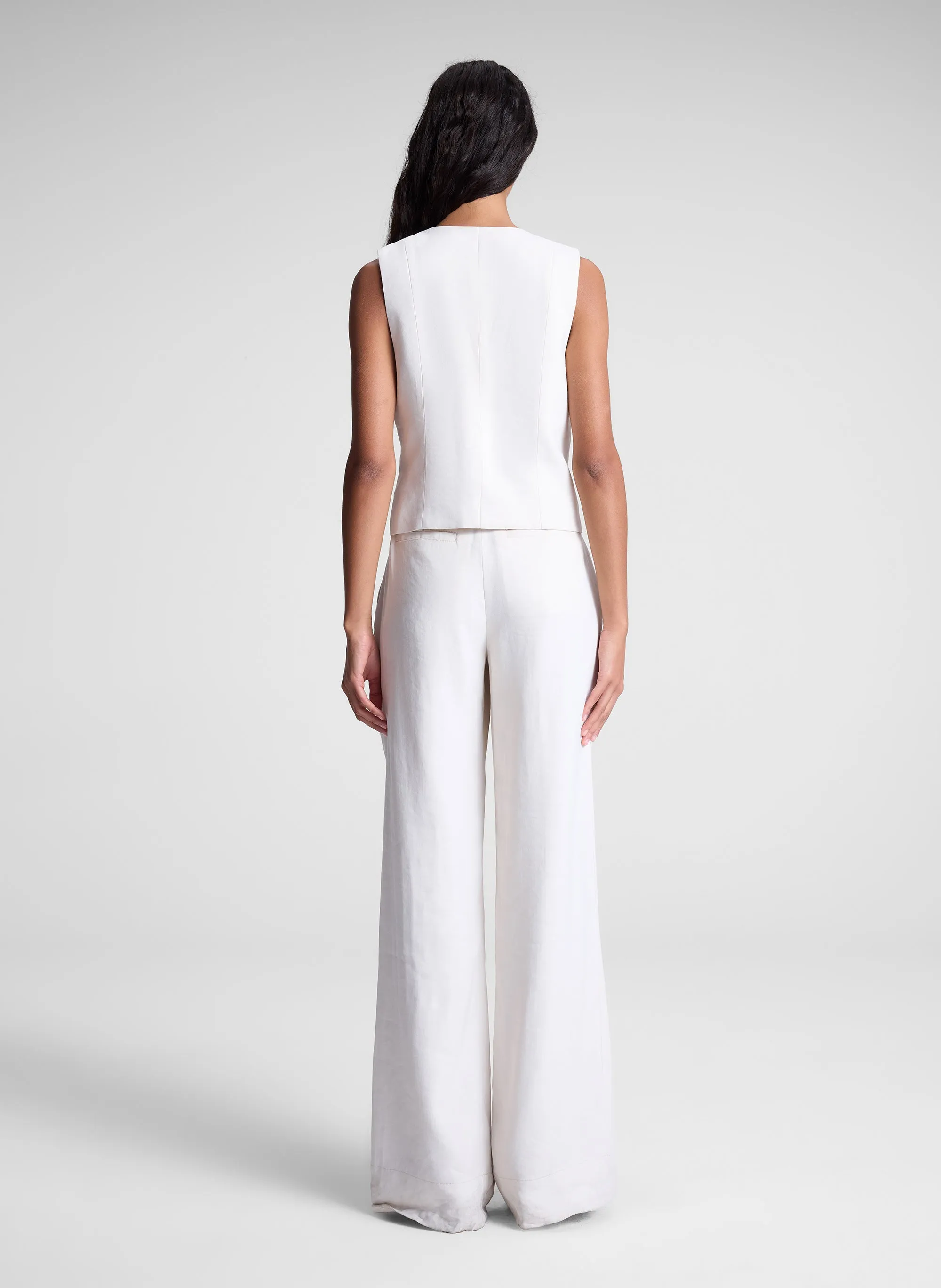 Leo Pearl Embellished Linen Vest sold by A.L.C. product image thumbnail 5