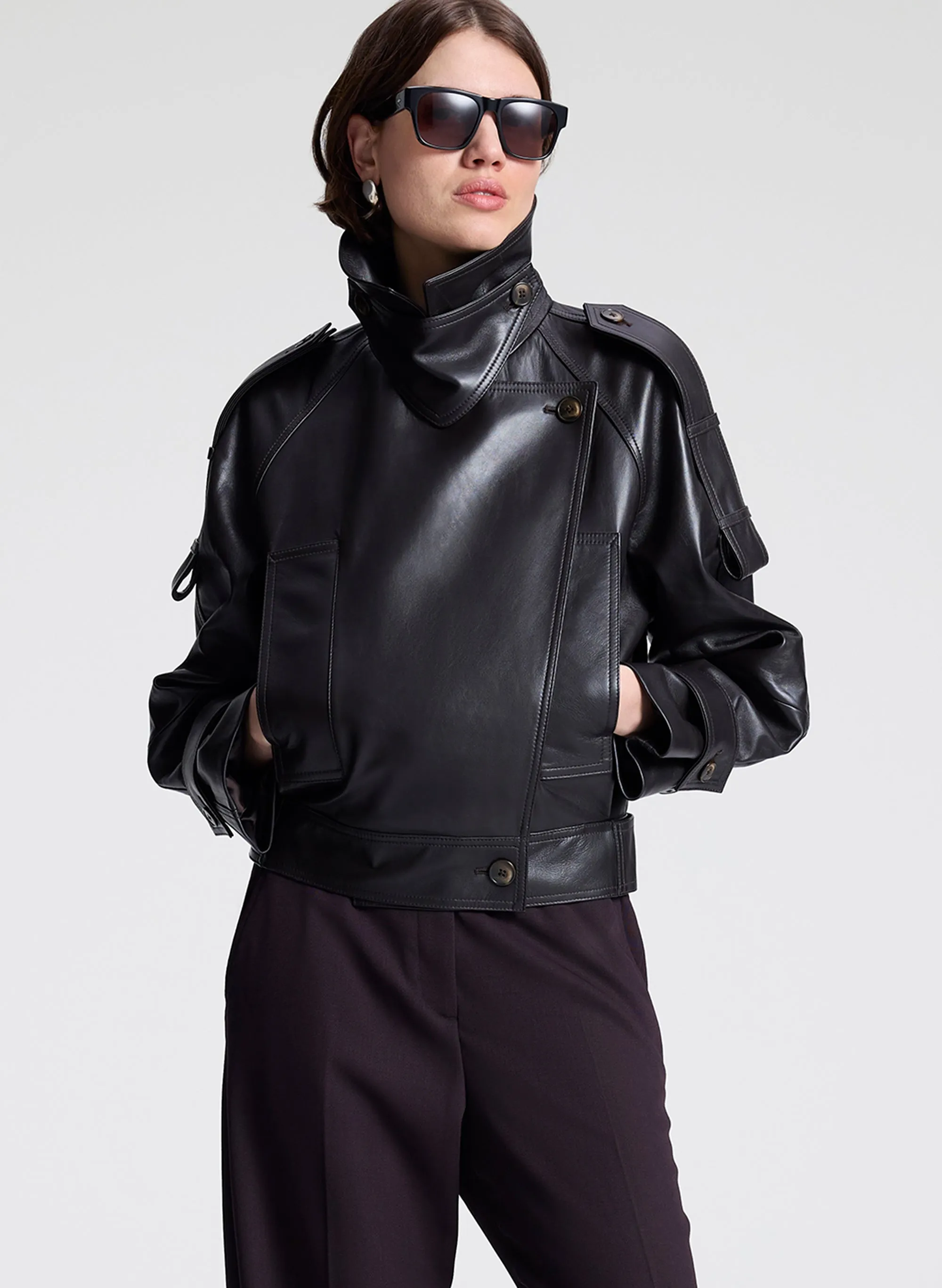 Miles Leather Jacket sold by A.L.C.