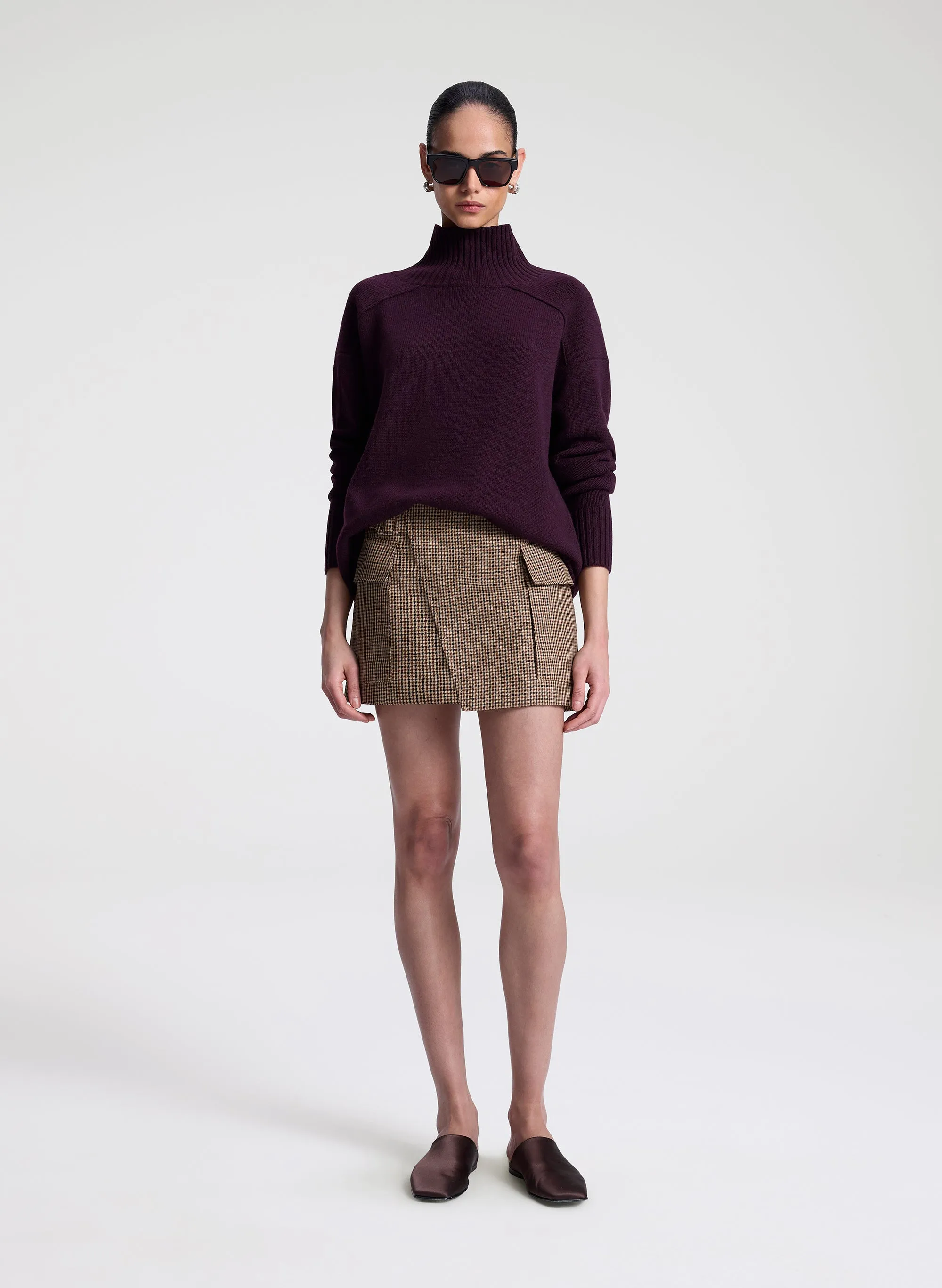 Conan Wool Tailored Mini Skirt sold by A.L.C.