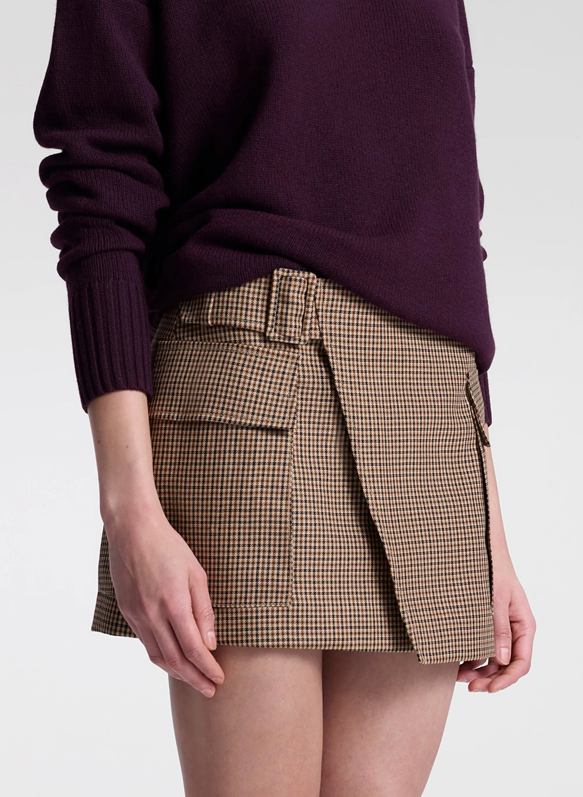 Conan Wool Tailored Mini Skirt sold by A.L.C. product image thumbnail 2