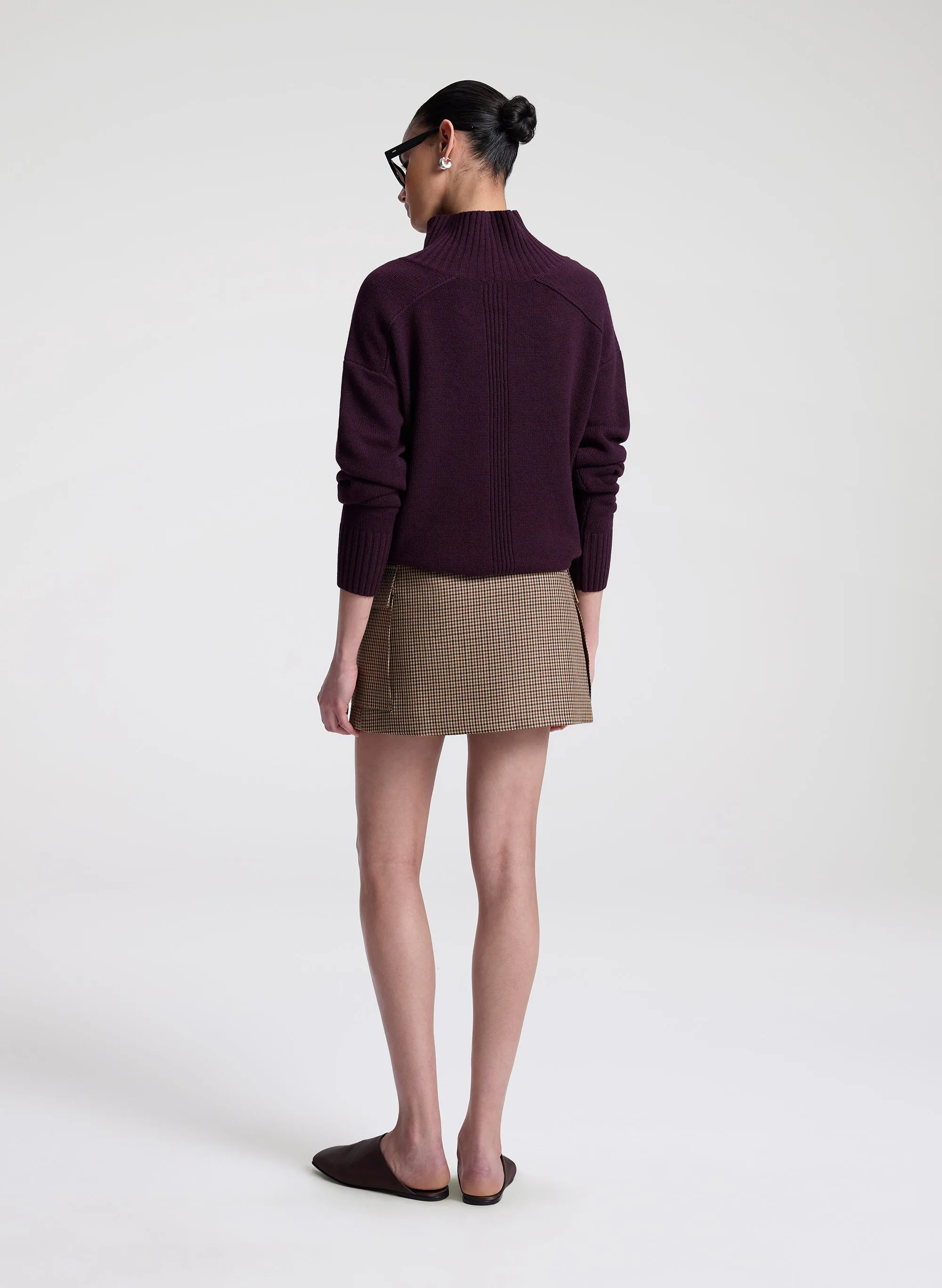 Conan Wool Tailored Mini Skirt sold by A.L.C. product image thumbnail 4