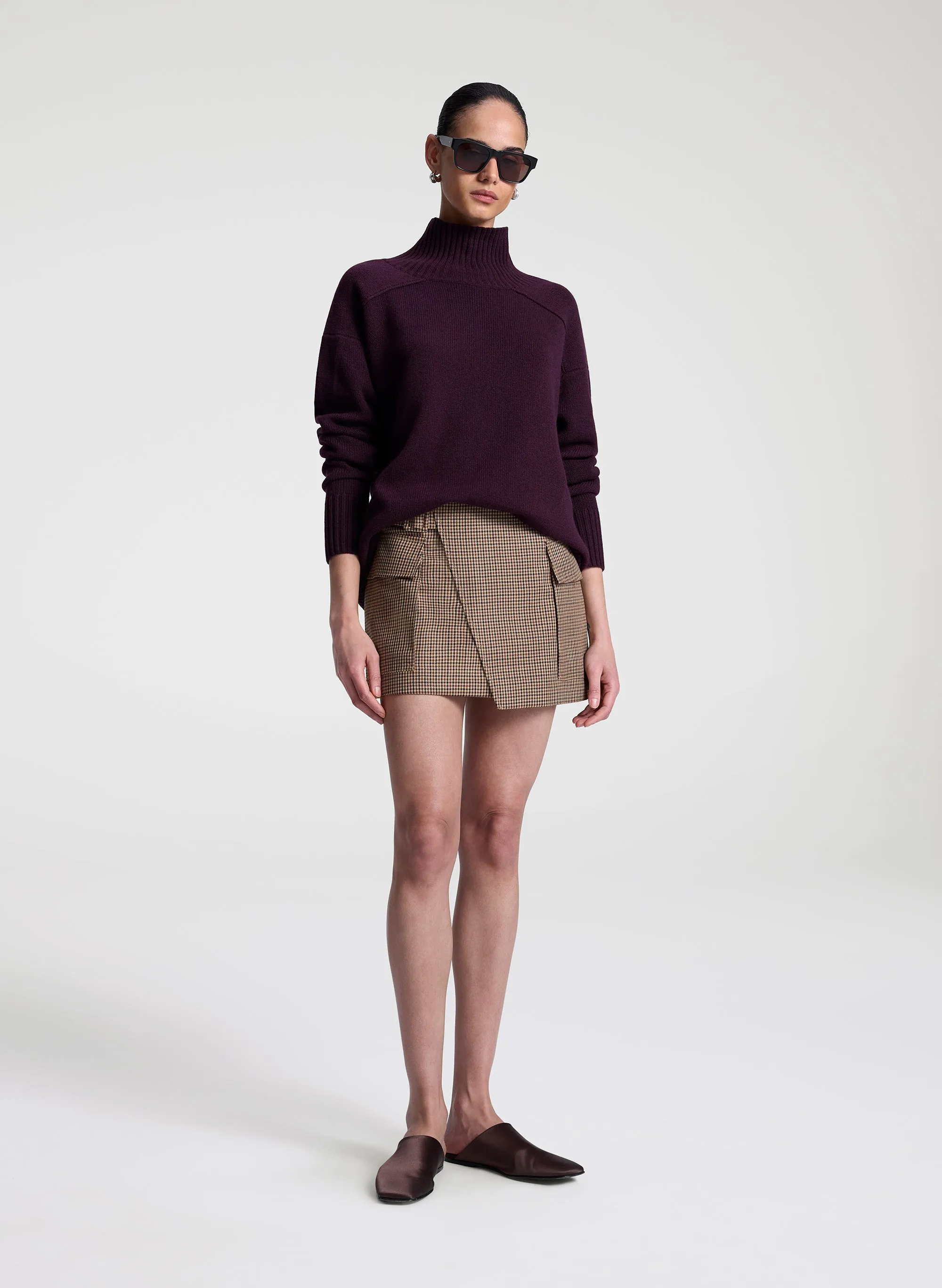 Conan Wool Tailored Mini Skirt sold by A.L.C. product image thumbnail 3