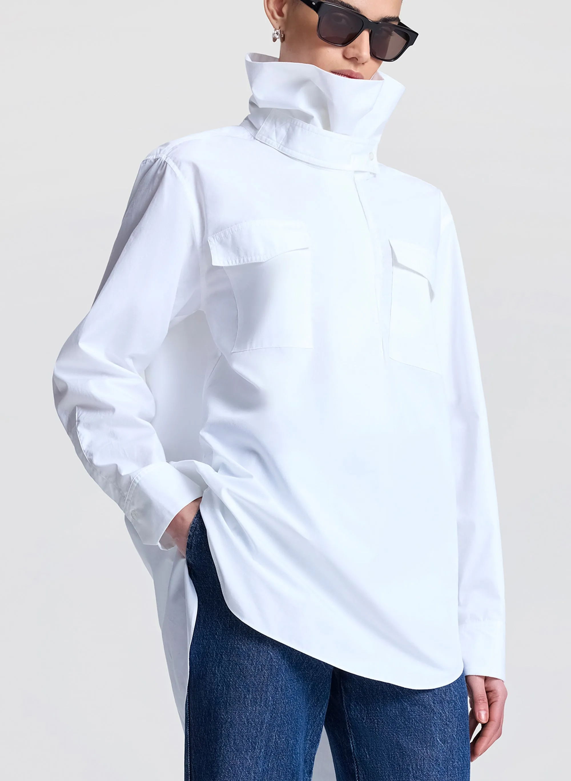 Wells Stretch Cotton Shirt sold by A.L.C. product image thumbnail 2