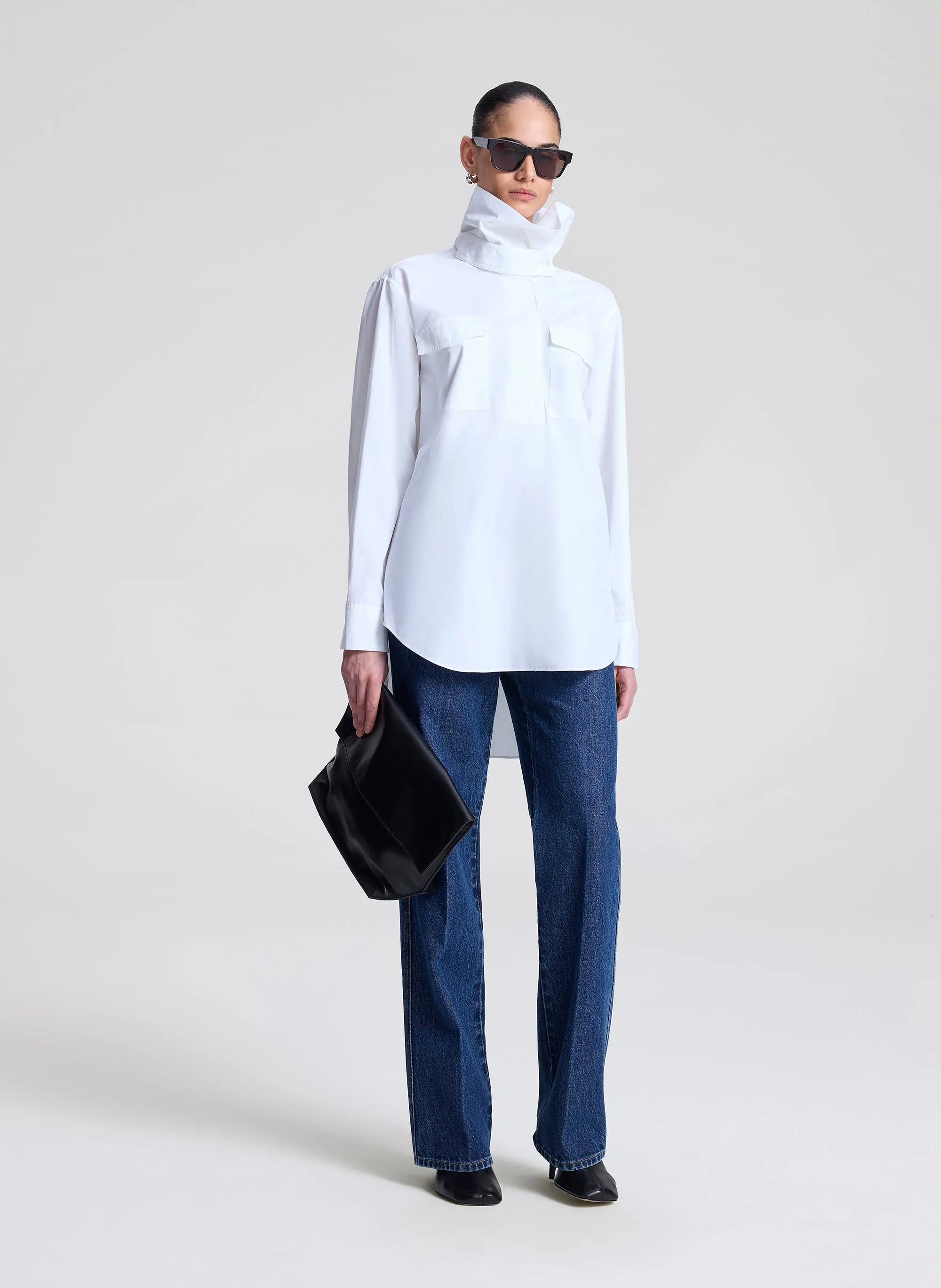 Wells Stretch Cotton Shirt sold by A.L.C. product image thumbnail 3